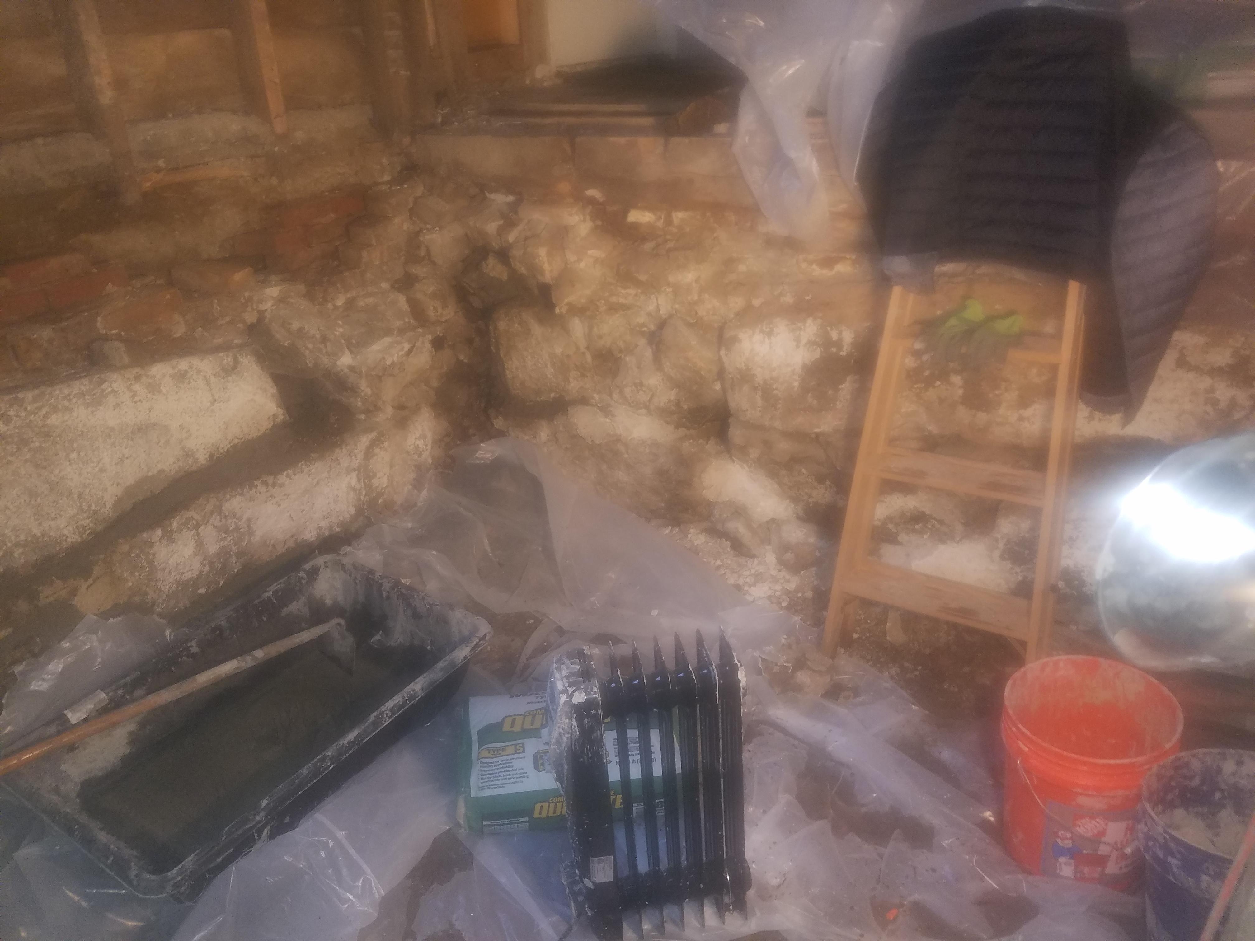 Foundation work in Maine. One of my first jobs I'm doing on my own at