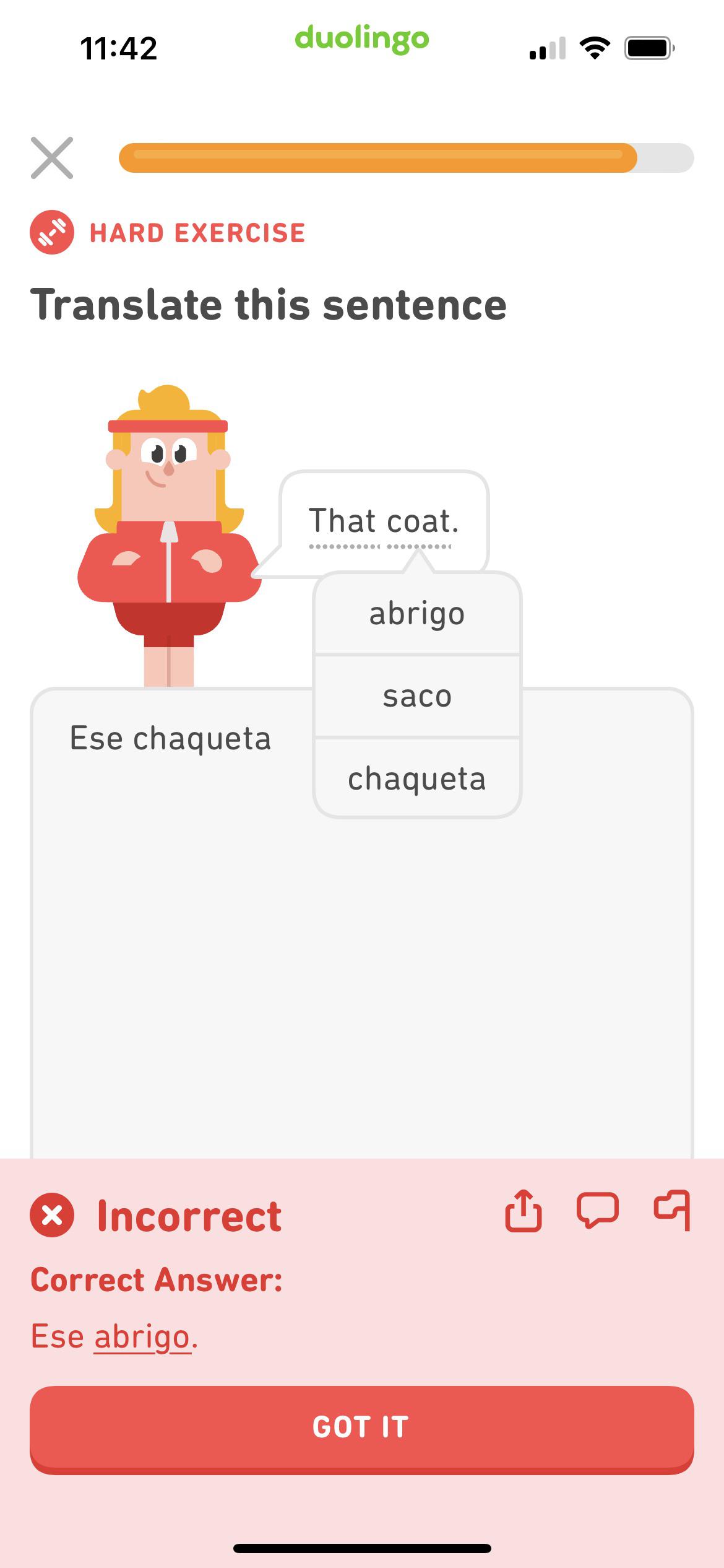 Why is this wrong when both words are correct? r/duolingo