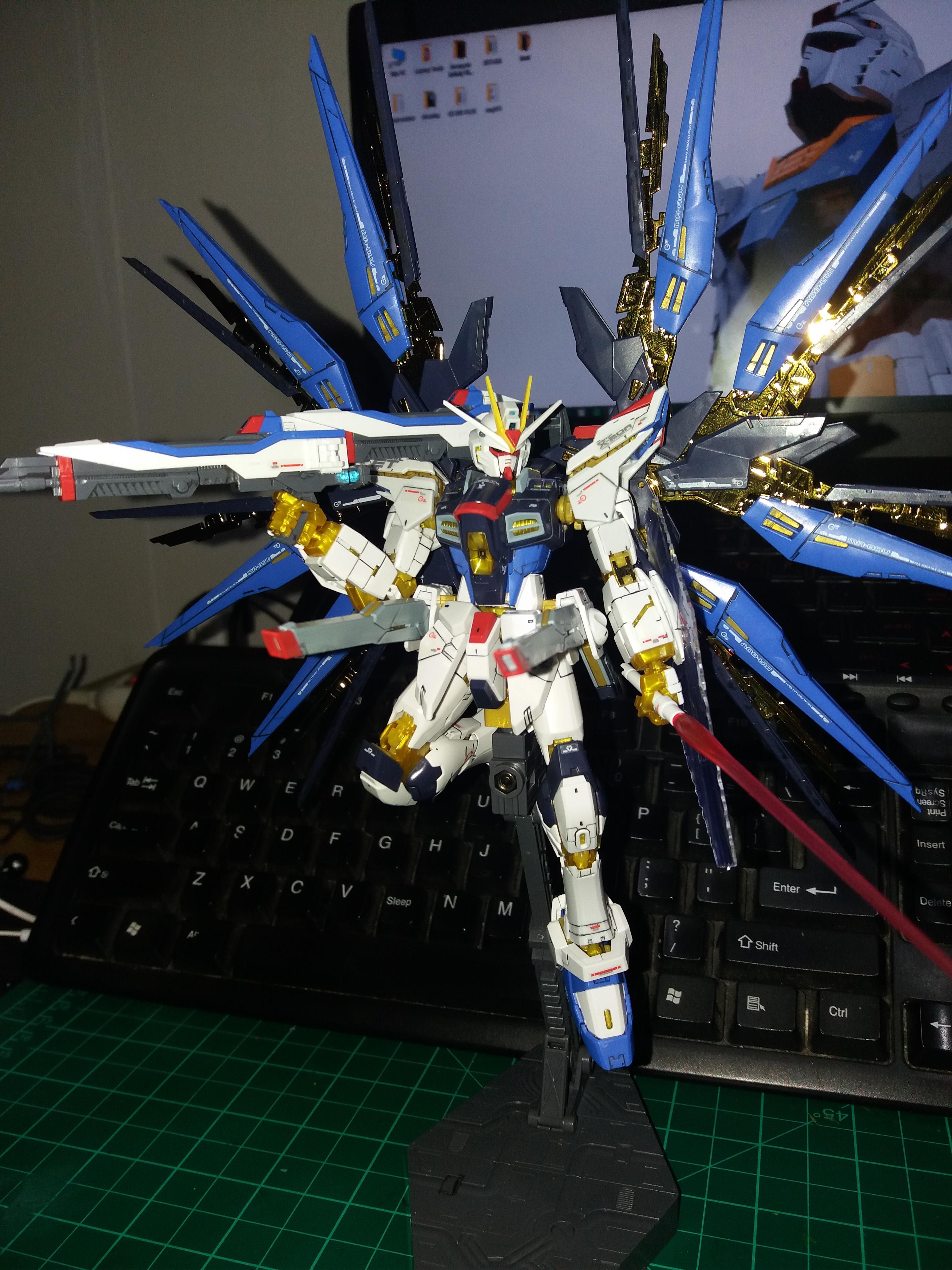 RG strike freedom. A pretty solid kit although the shoulder joints are