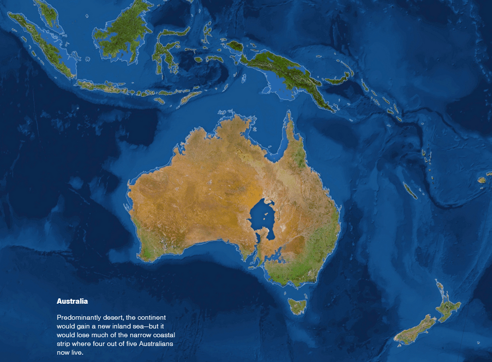 Australia If All The Ice Melted r/MapPorn