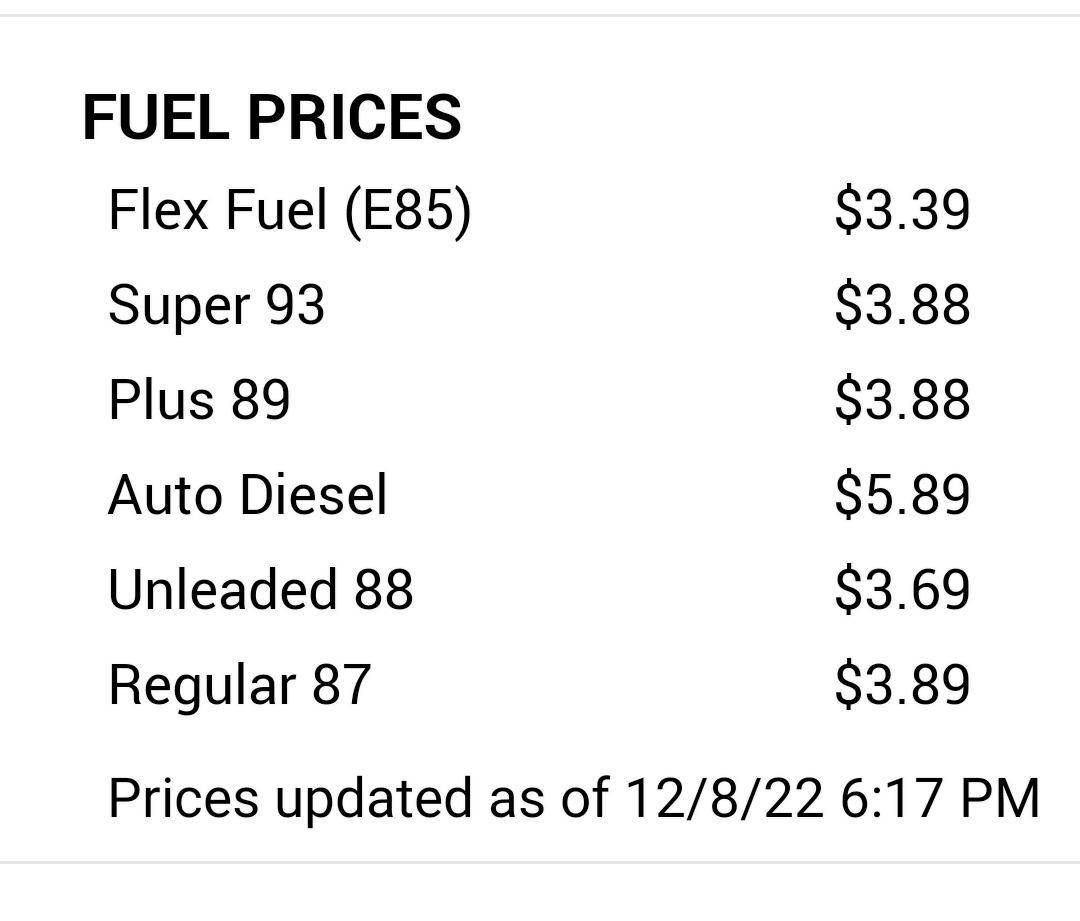what is with the fuel prices today? r/sheetz