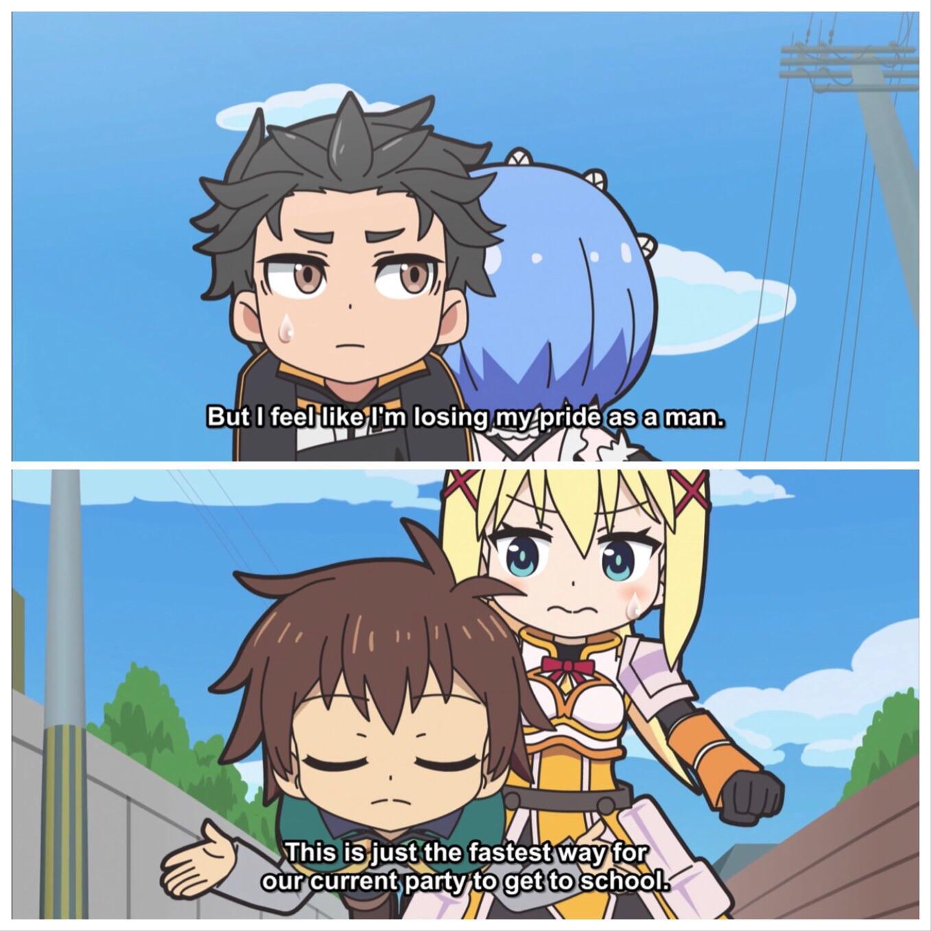 The difference between Subaru and Kazuma r/Konosuba