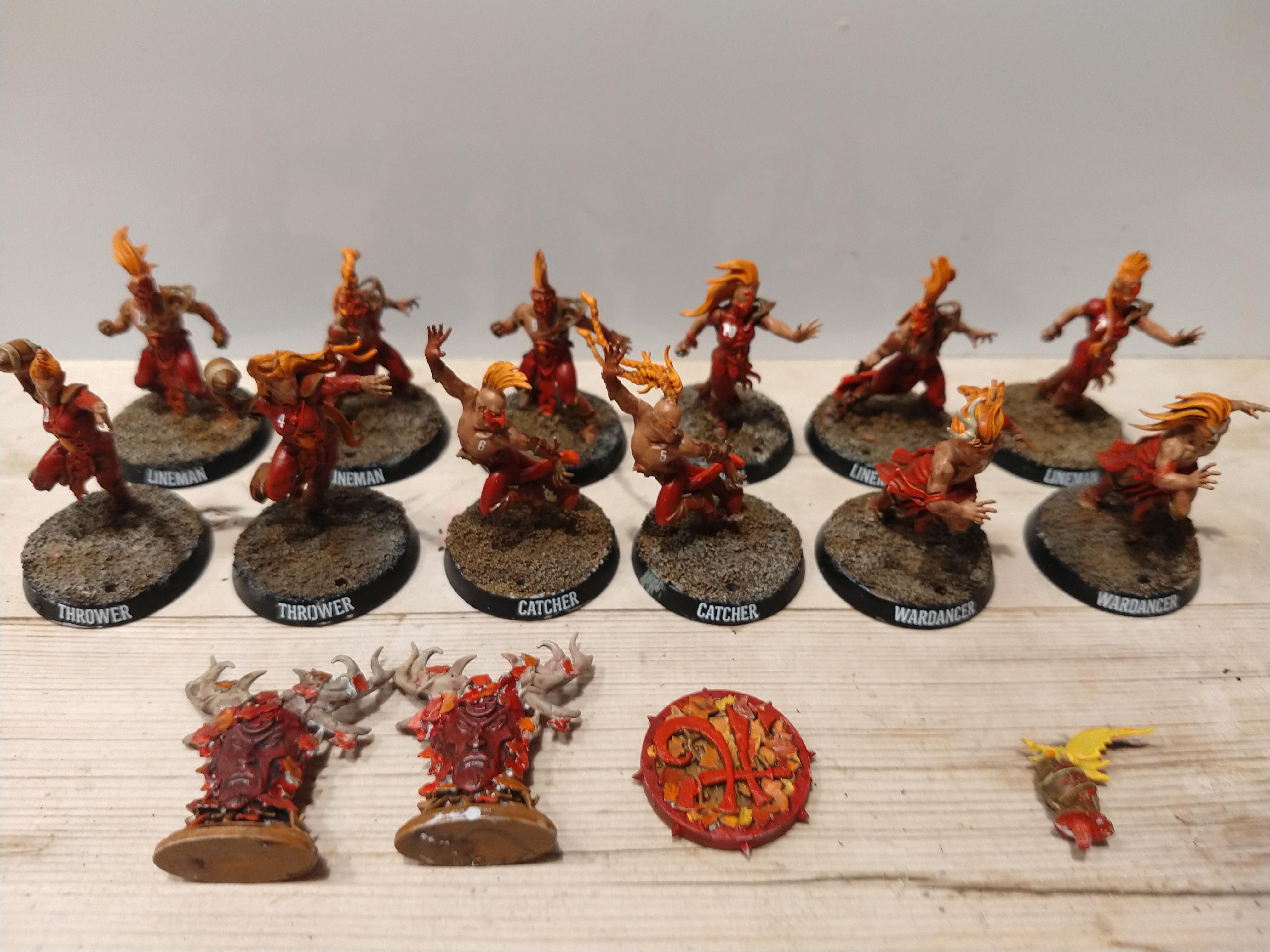 The Autumn Angels Wood Elf BB Team! r/bloodbowl