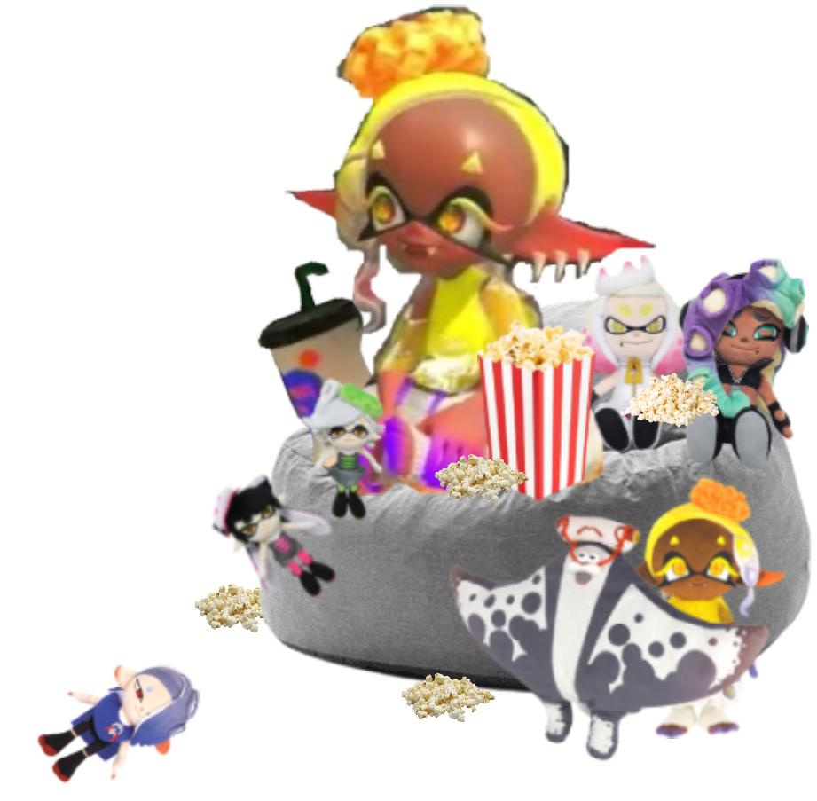 I gave Frye the comfy chair, snacks, and plushies she deserves after