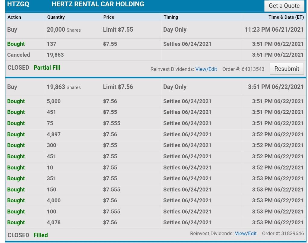 A little closing bell gamble 😅😉🤔 r/HTZGQ_BANKRUPTCY