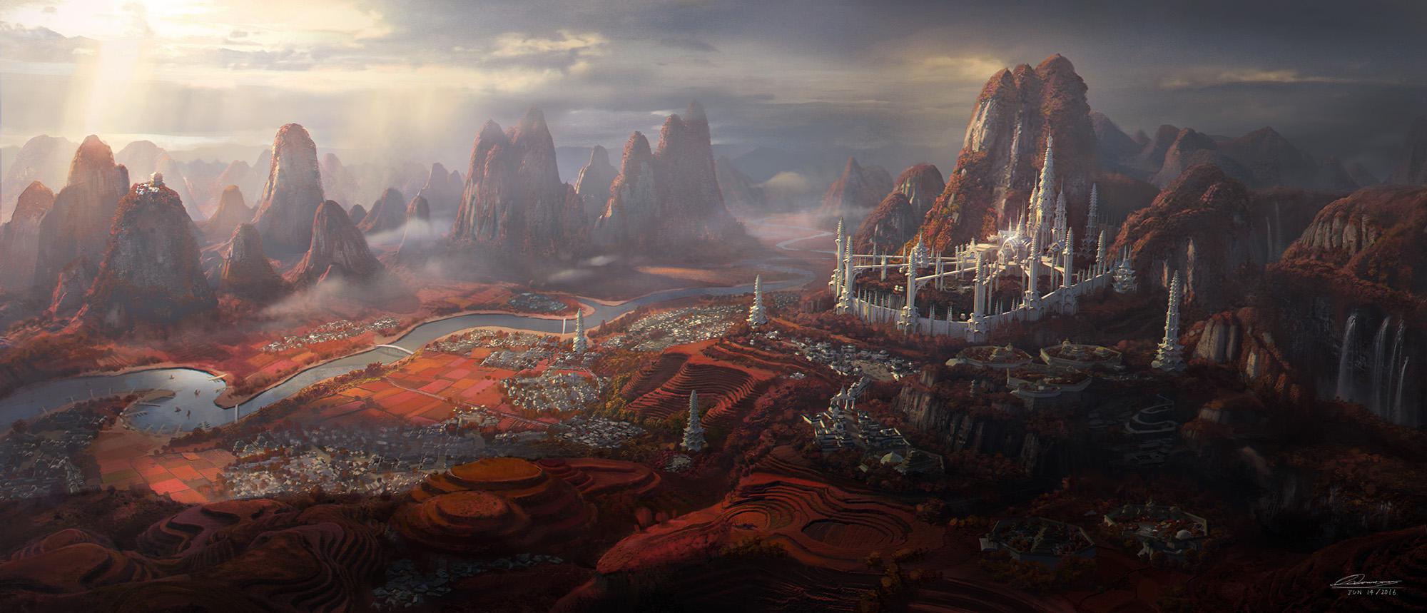 The Asanorian Elven Empire r/ImaginaryCityscapes