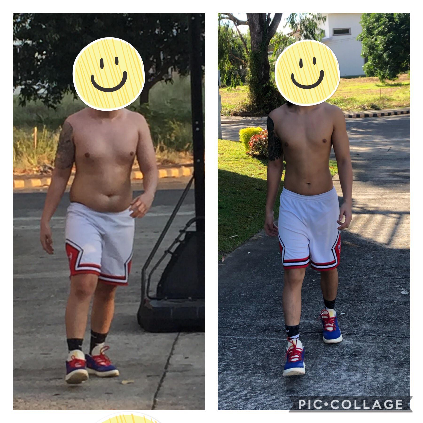 M/20/5’7” [160+ lbs > 135 lbs] lost around 30 pounds in 7 months