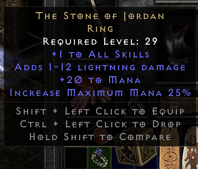 First character this ladder, first unique ring at level 49 r/diablo2