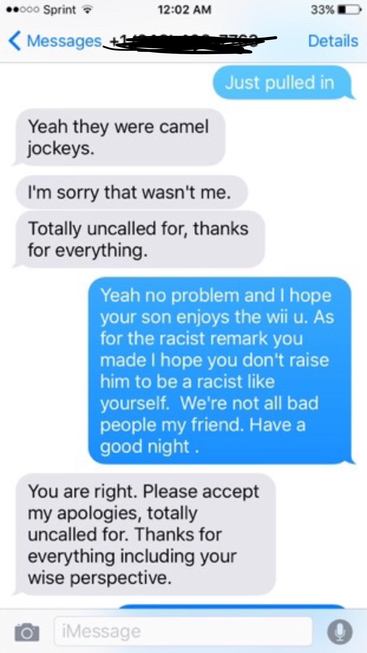 Sold this guy on Craigslist a Wii U. Instead of being the usual dick I