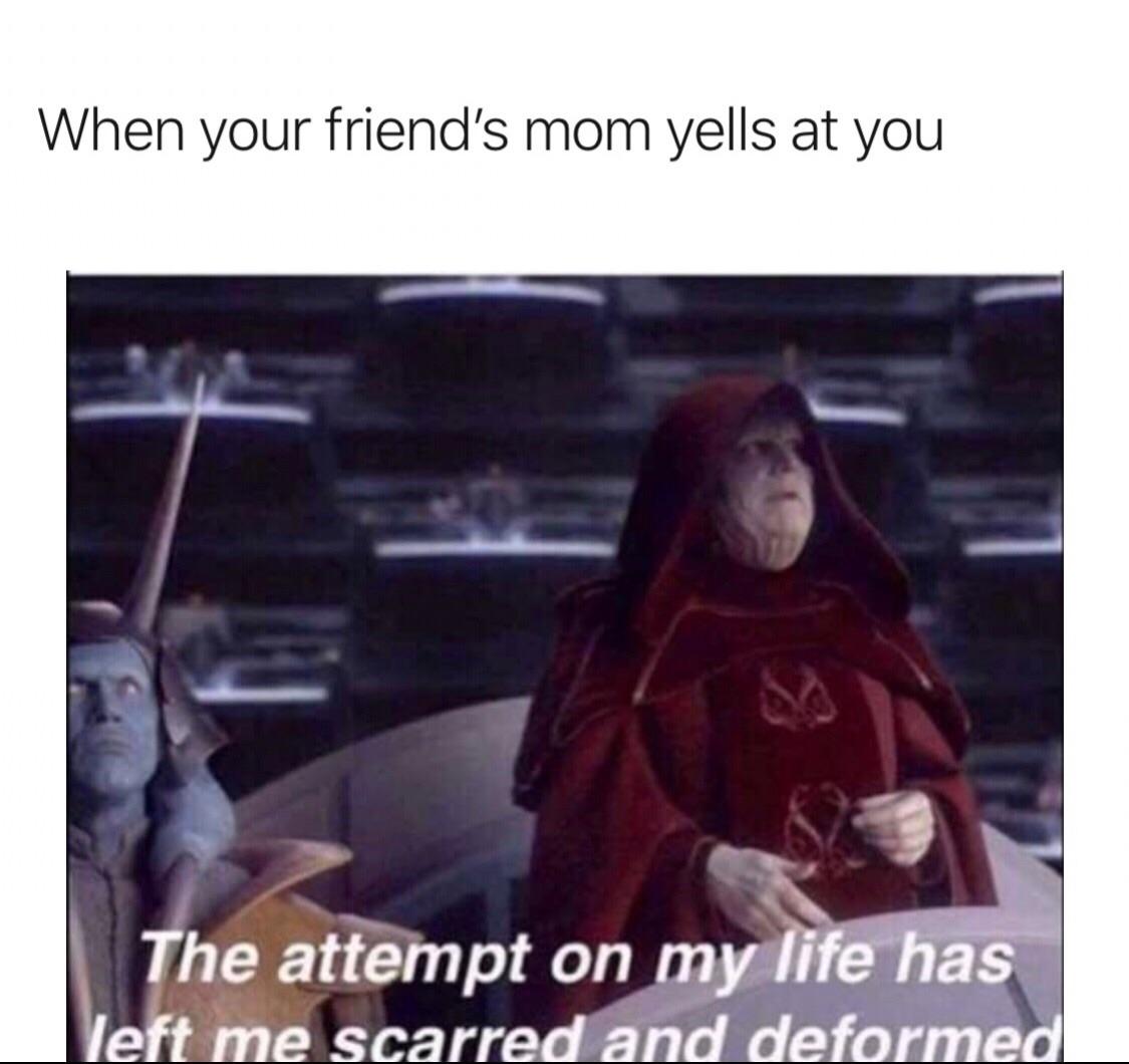 The attempt on my life has left me scarred and deformed r/PrequelMemes