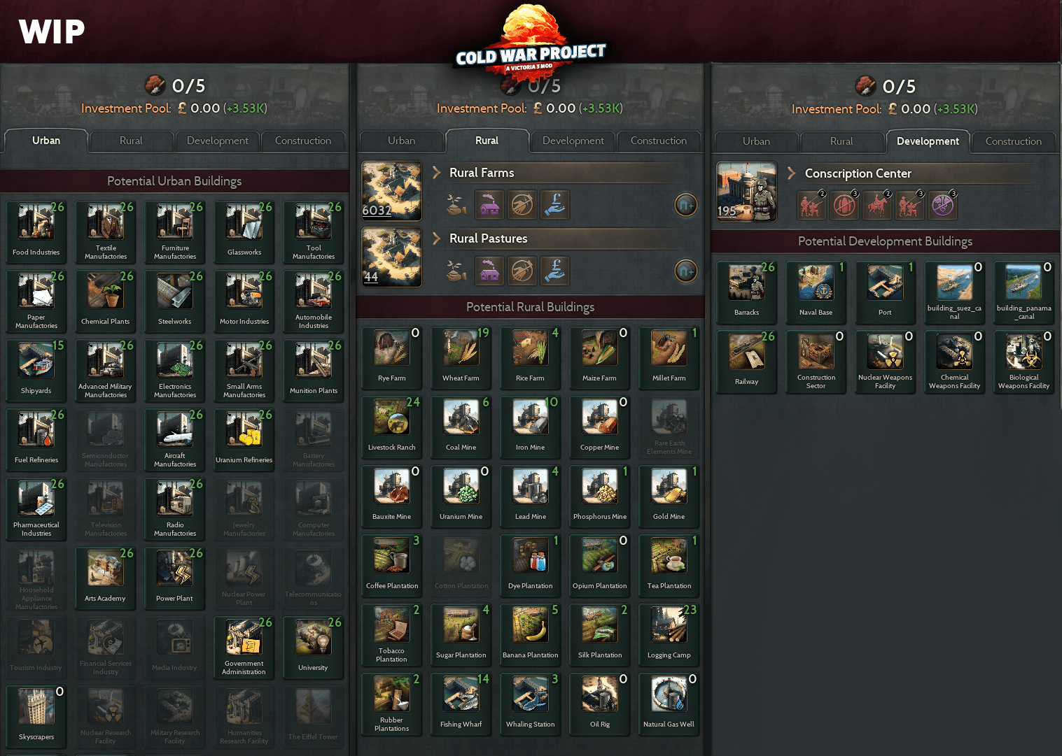 Cold War Project Teasers Urban, Rural, & Development Buildings r