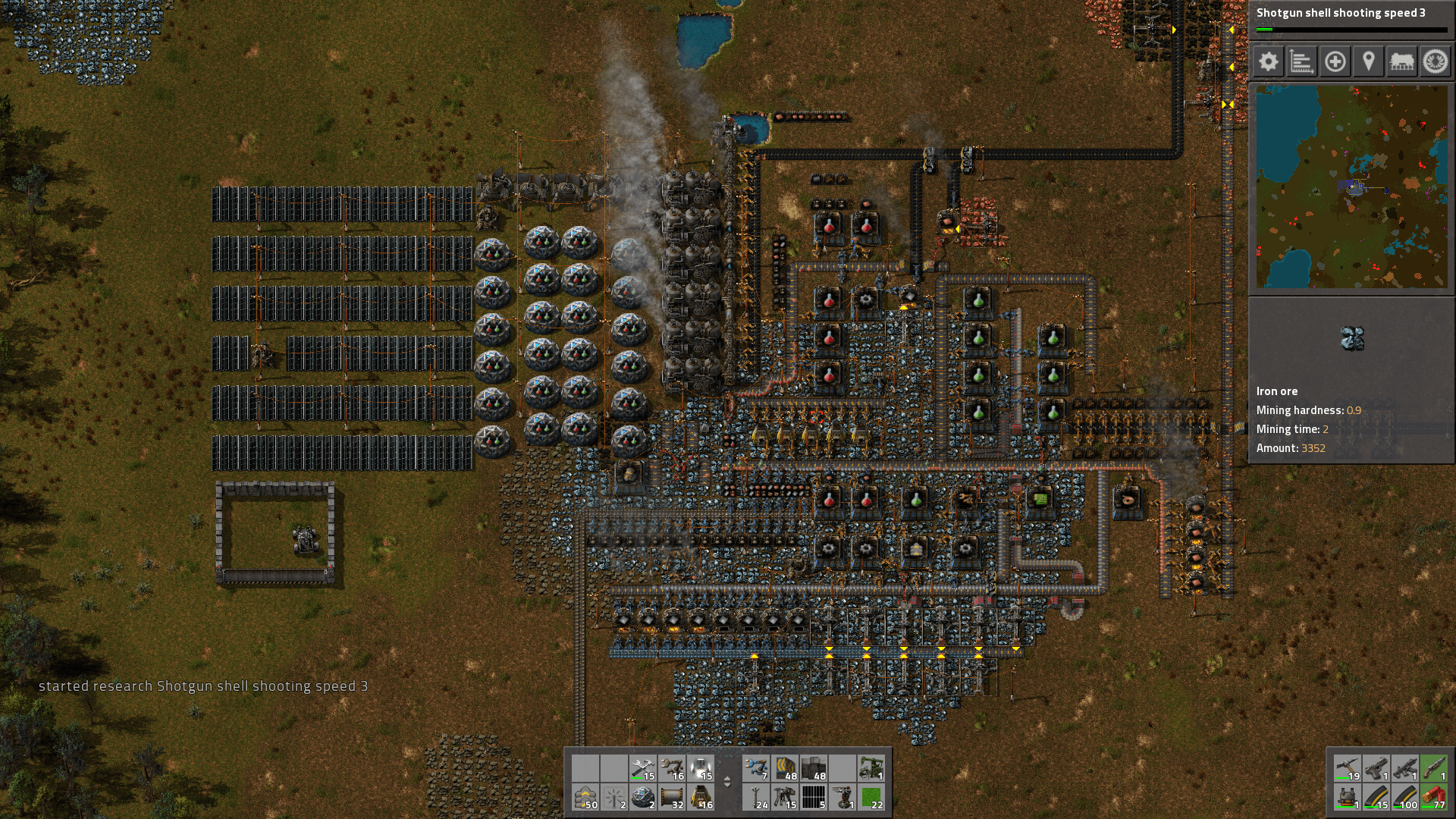 [Update] Red/Green Science factory now at full efficiency. r/factorio