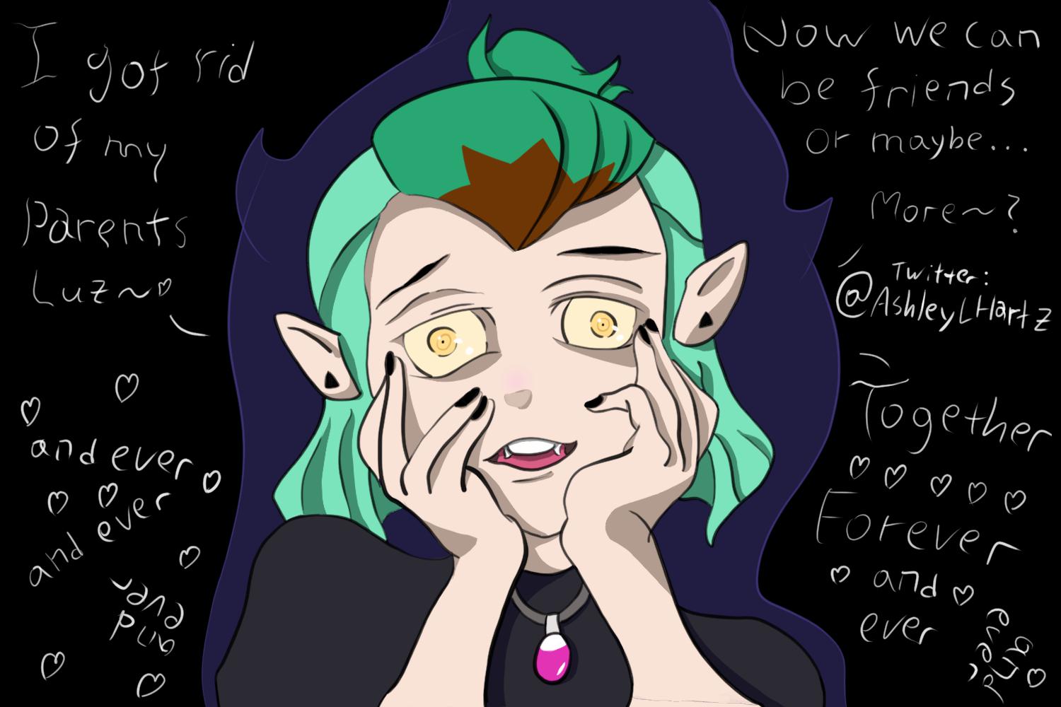 I drew Amity as a yandere! r/TheOwlHouse