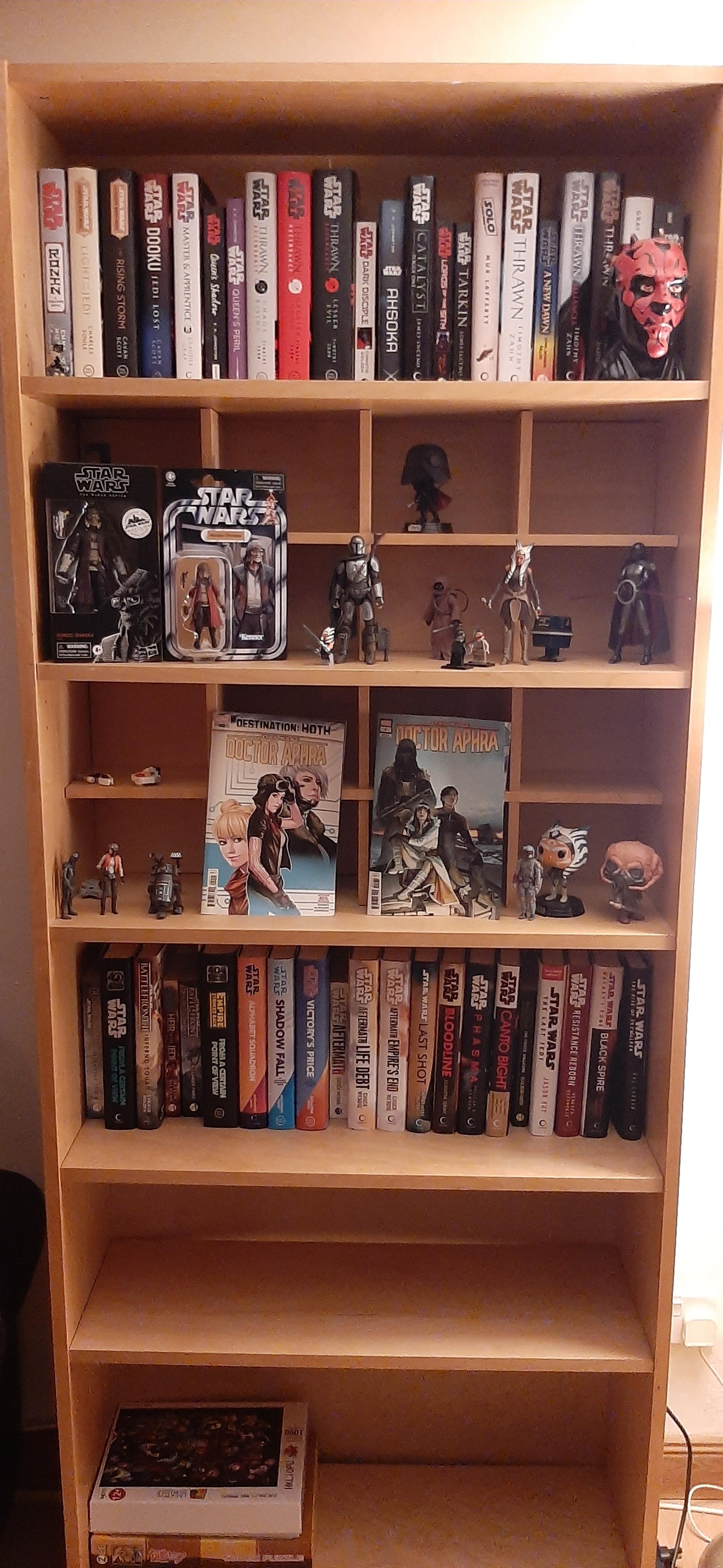 My Star Wars collection r/bookshelf