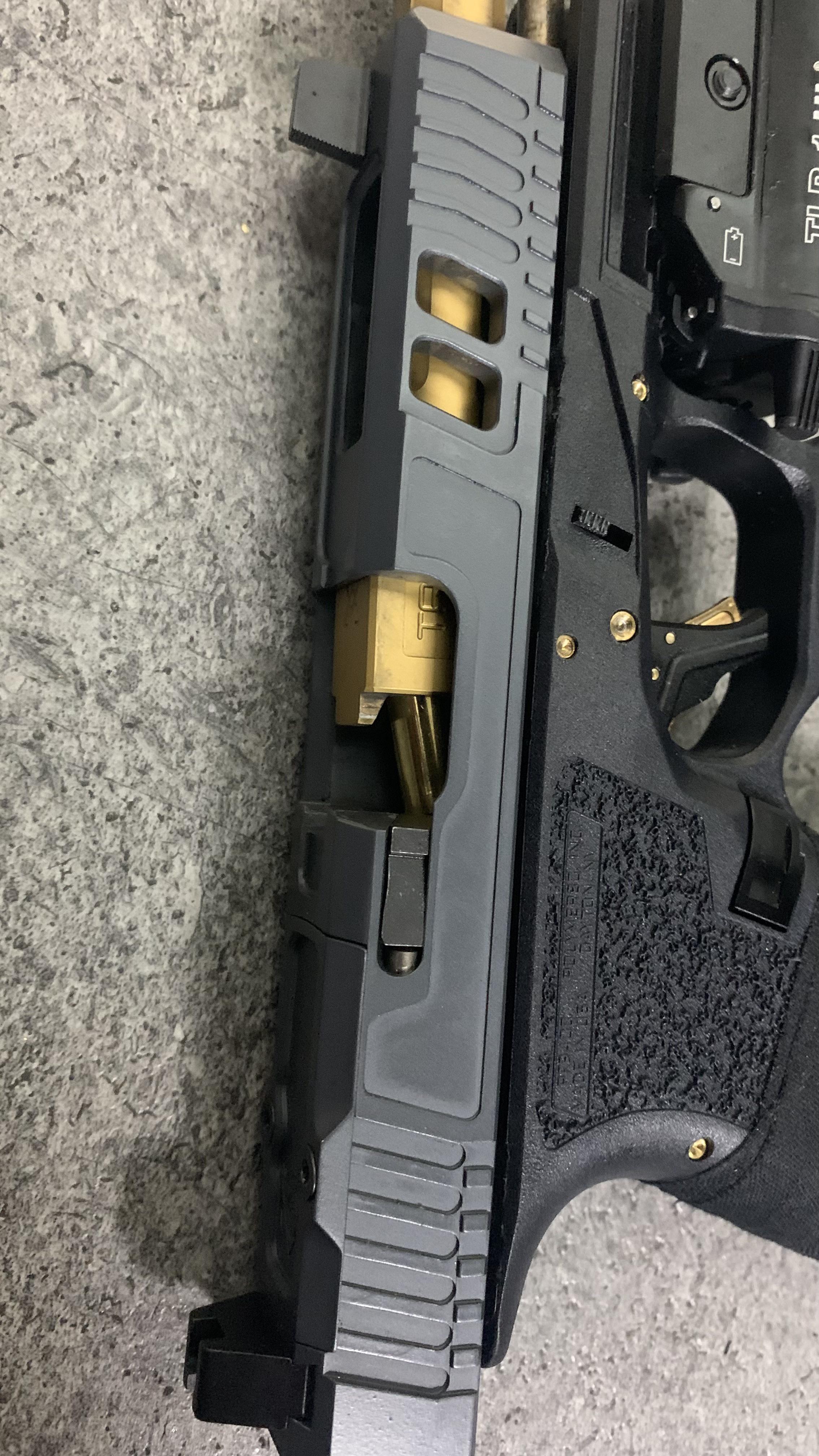 Any ideas why this is happening? Tried different springs…..the slide is