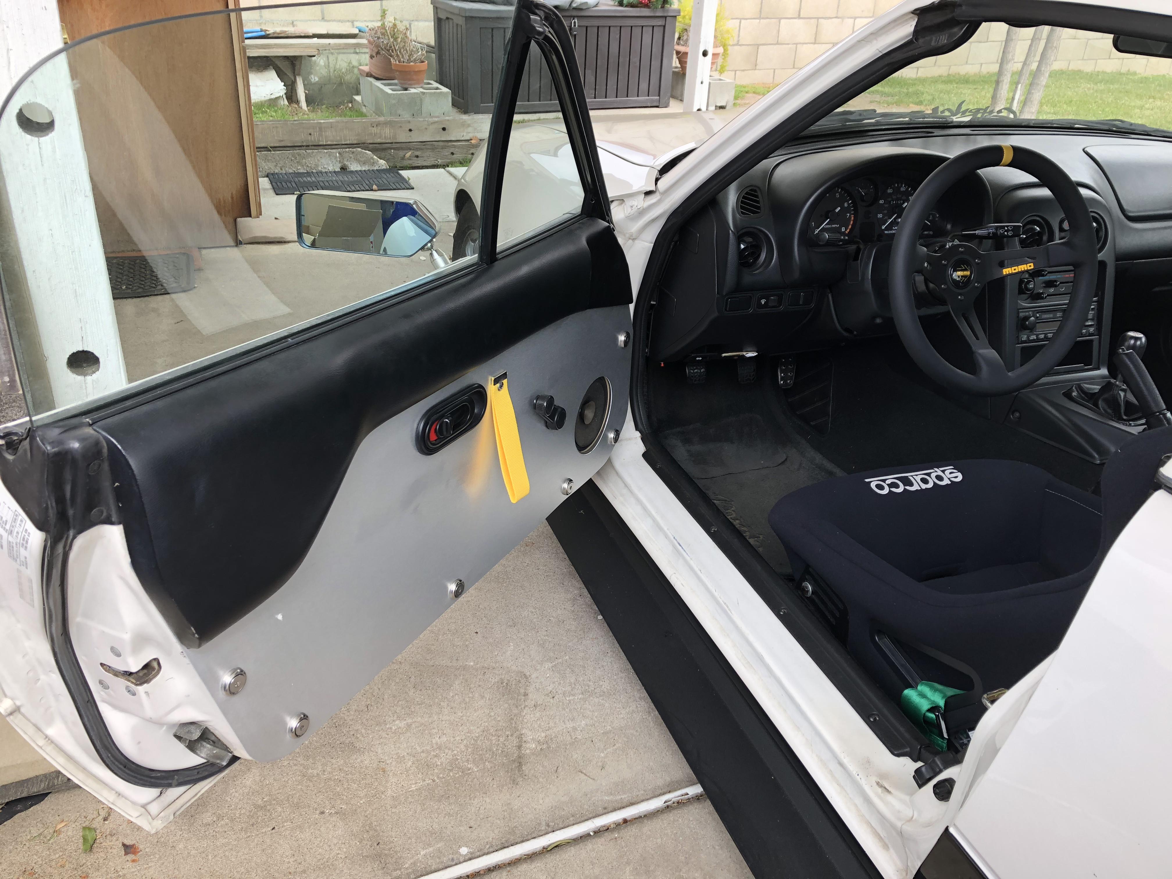 Just installed some LRB Speed aluminum door cards. r/Miata