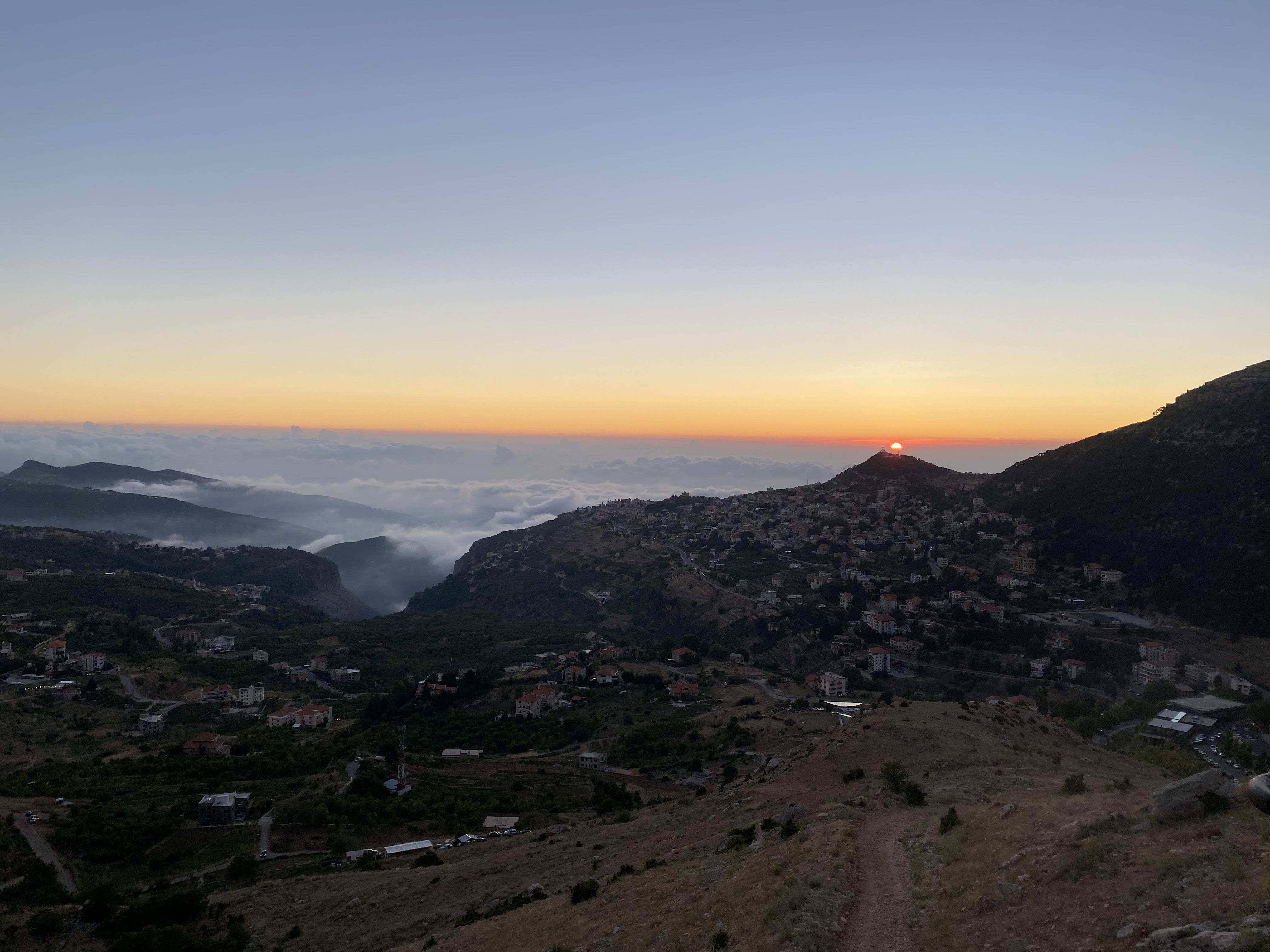 My hometown of Ehden, Lebanon 🇱🇧 above the clouds. A mountain village