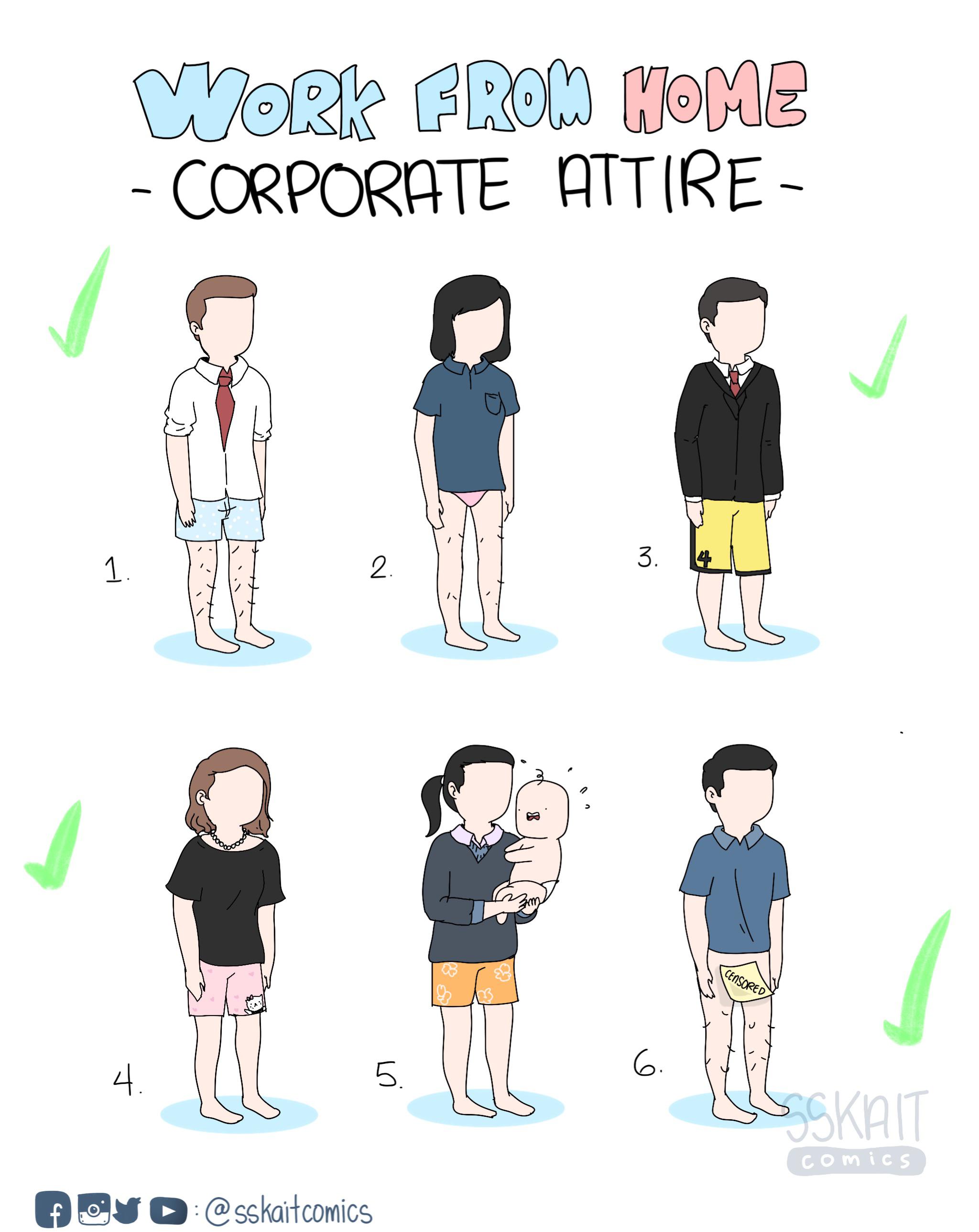 Work From Home Dress code [OC]