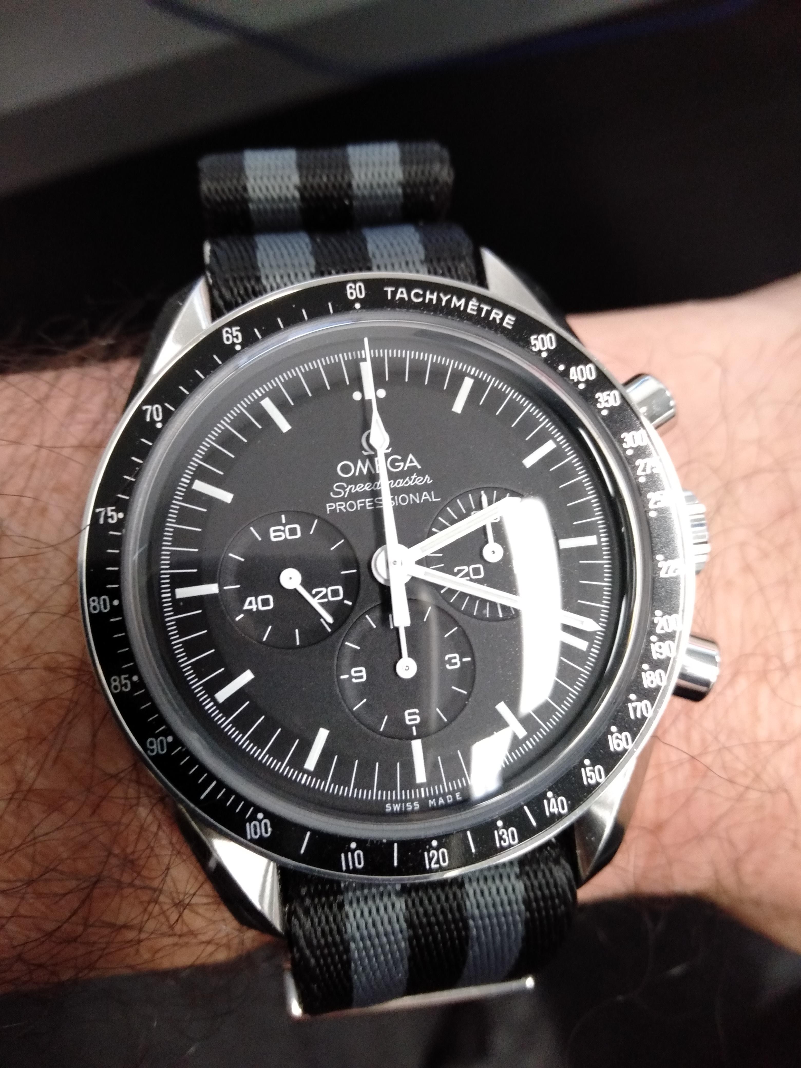 My Hesalite Moonwatch with Bond NATO strap r/OmegaWatches