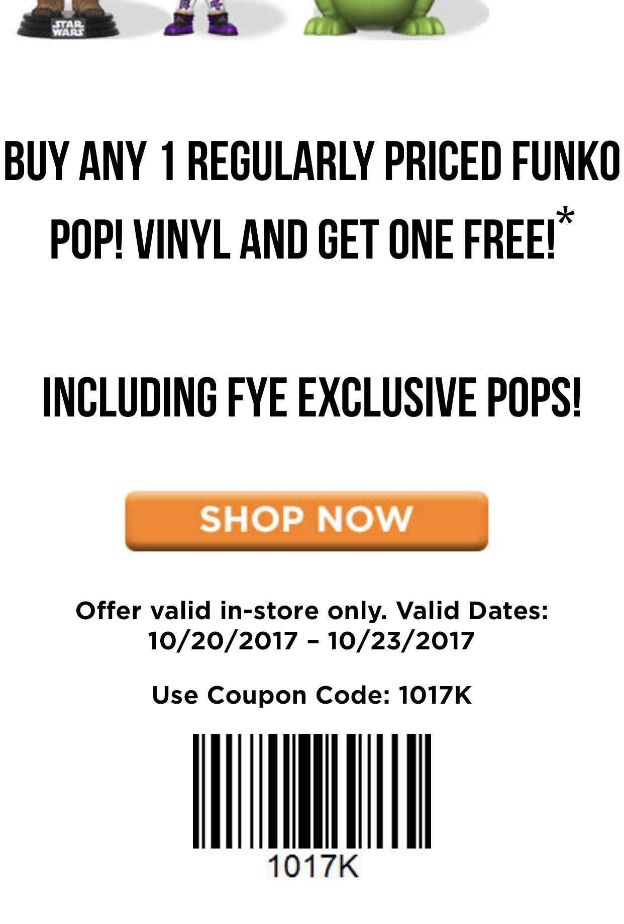 [Discussion] FYE Coupon. I don’t know if it will work for everyone but it’s worth a shot. r