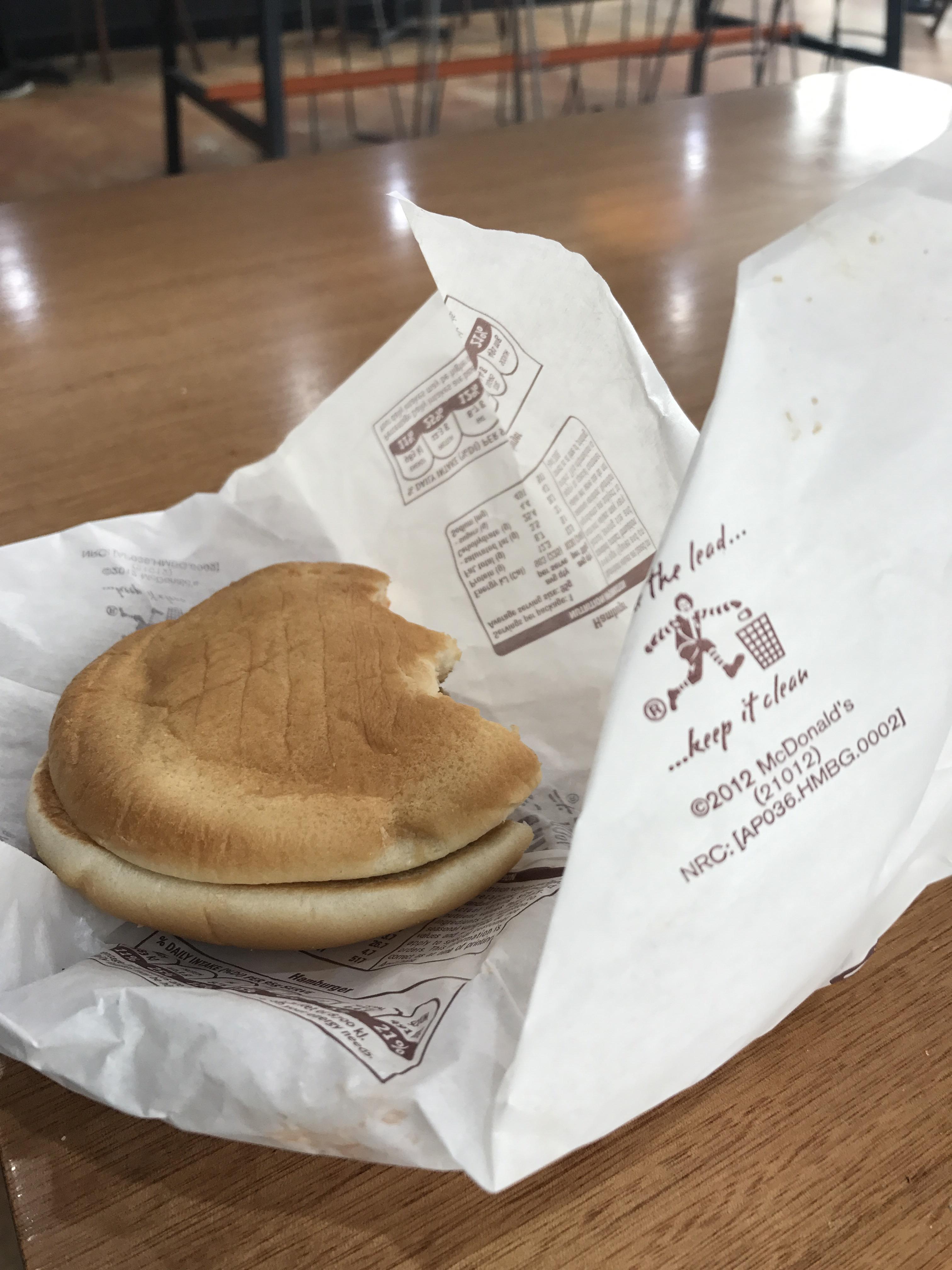 3 x McDonald's hamburgers are only 705 calories total 1200isplenty