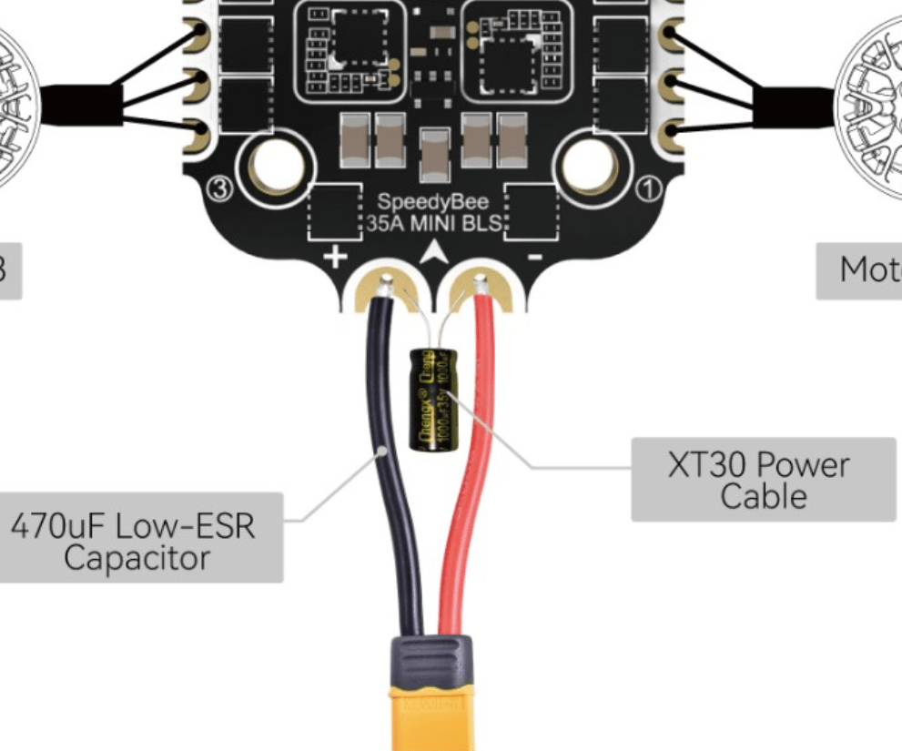 Is this Speedy Bee Wiring diagram incorrect? Shouldn't red go to