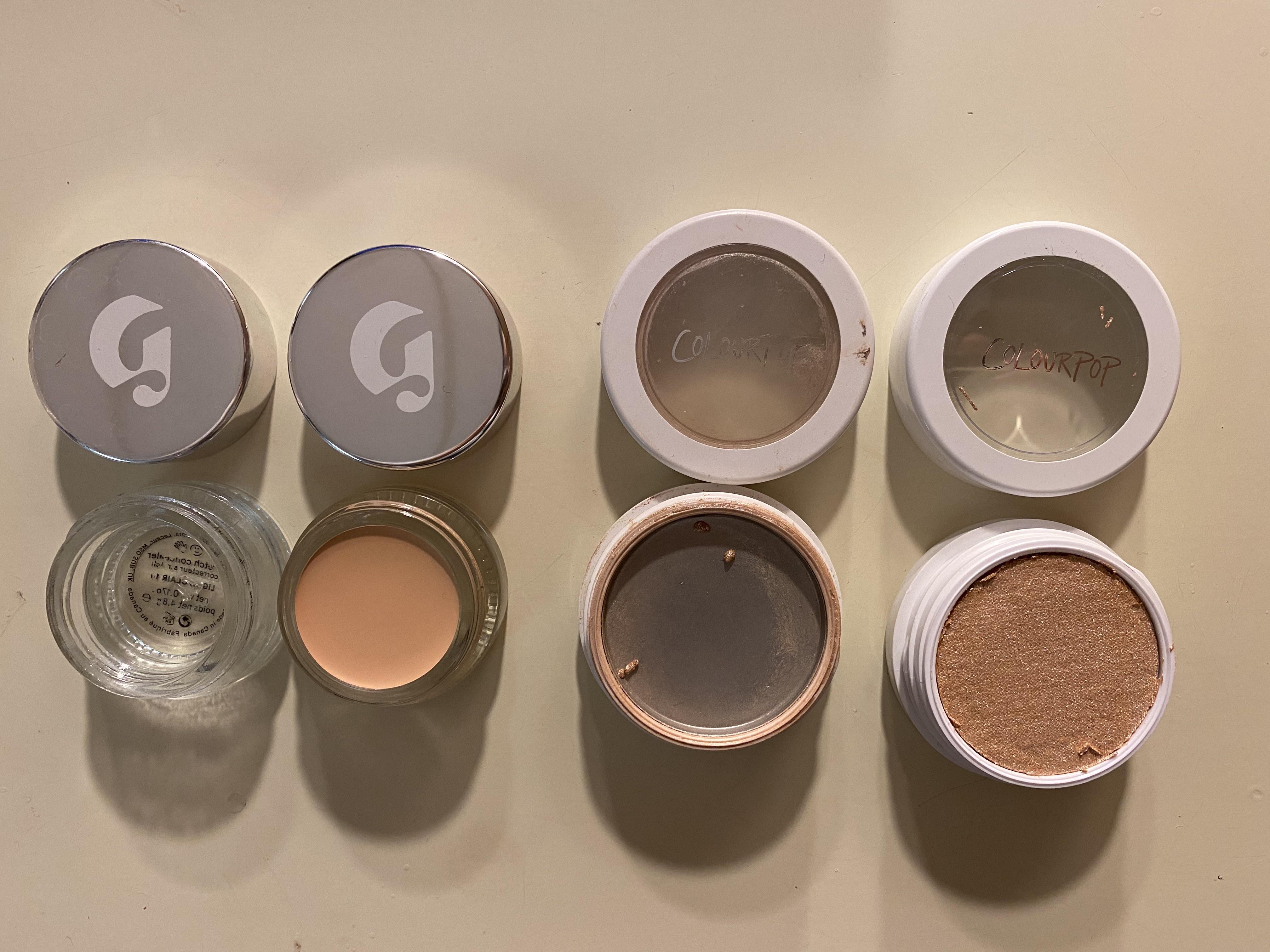 Glossier Stretch Concealer in Light and Colourpop Highlighter in