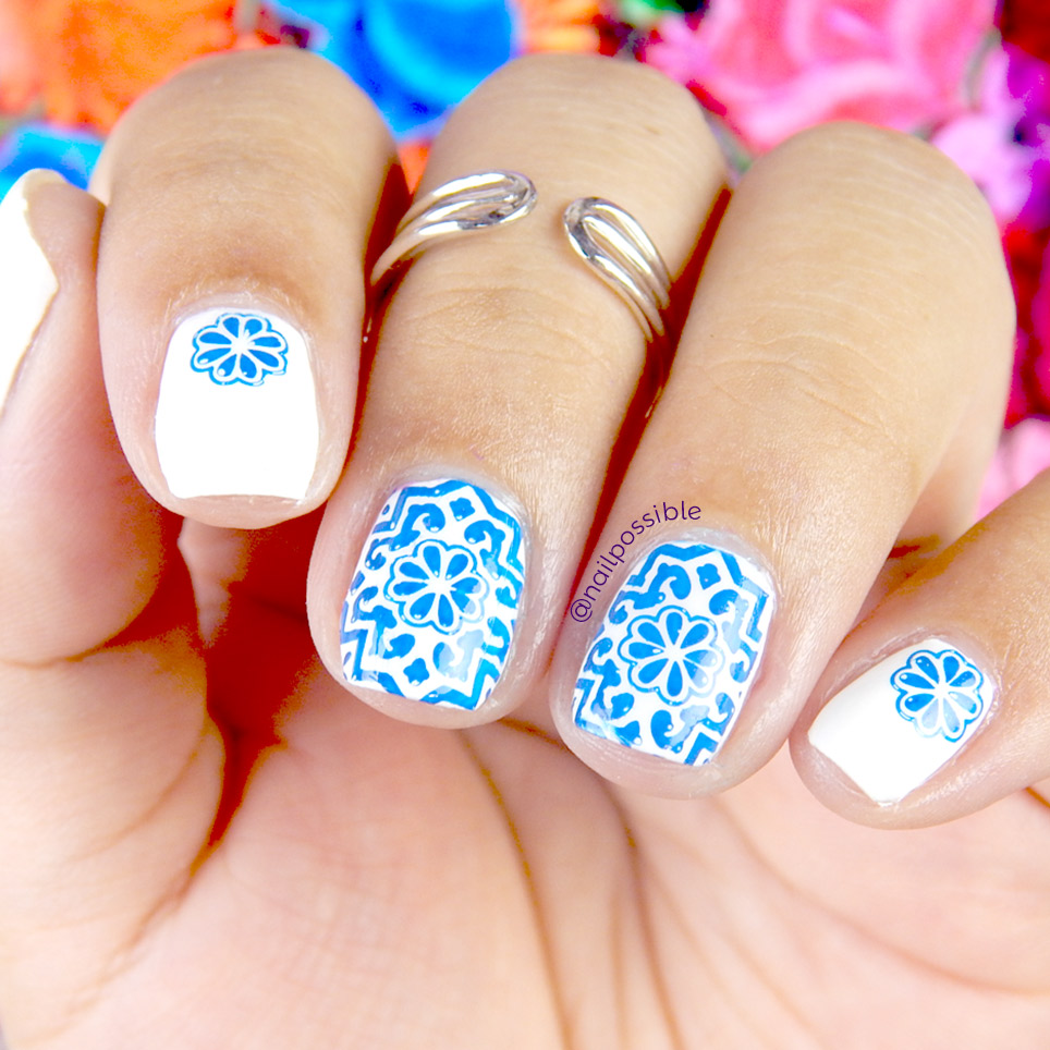 Talavera (mexican pottery) nails! r/RedditLaqueristas