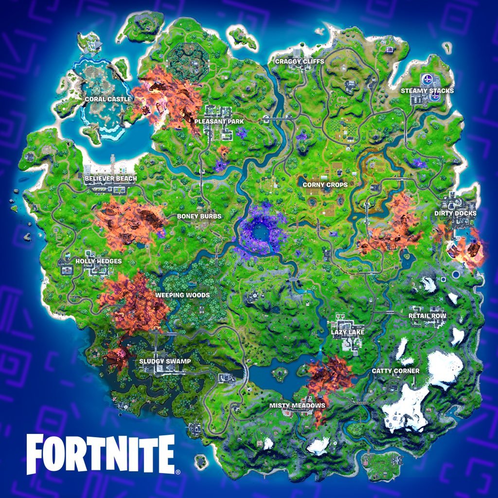 Season 8 Map r/FortNiteBR