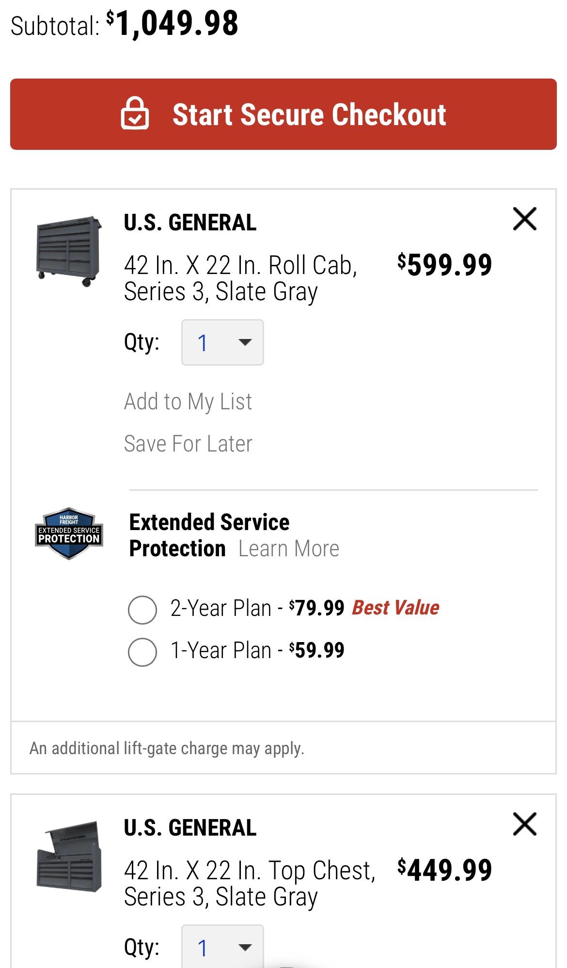 Do these 42” US General tool boxes ever go on sale? r/harborfreight