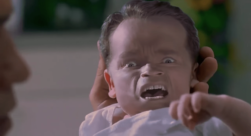 Baby Arnold from Junior (1994) nostalgia