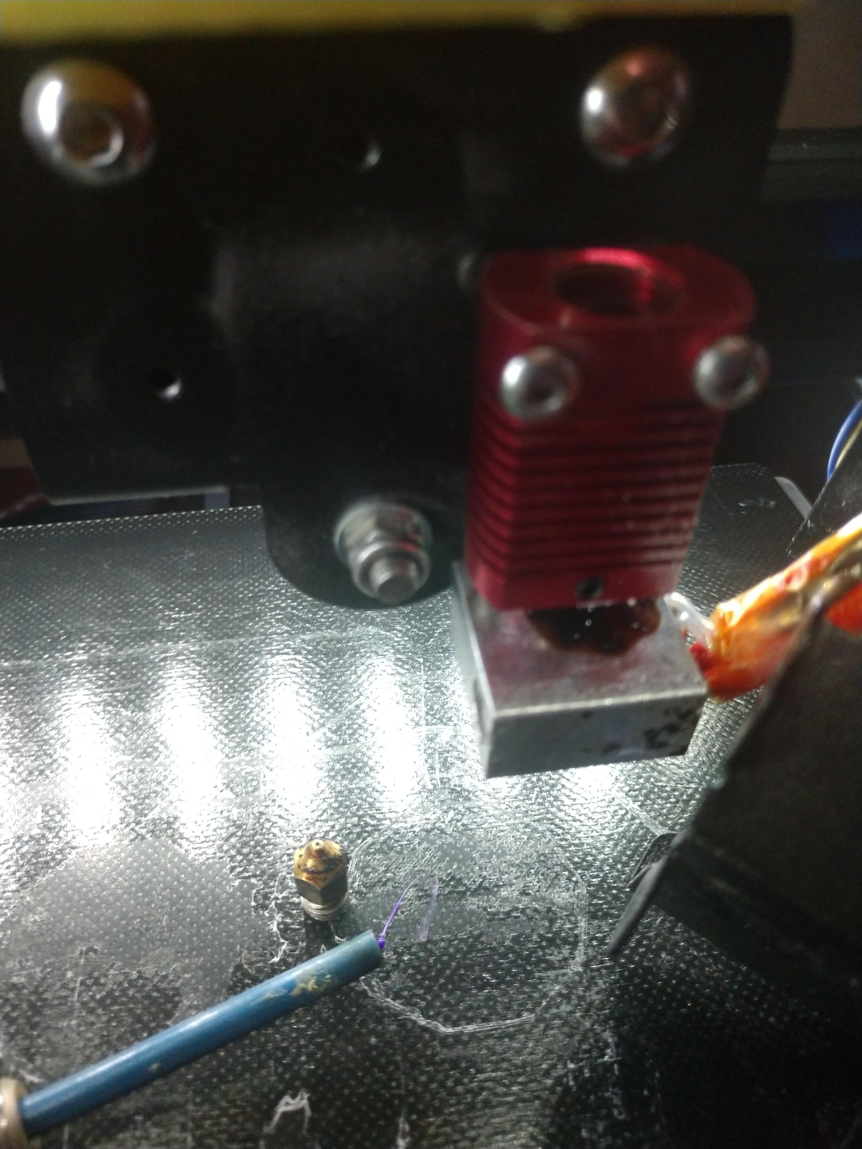 Should I use any solvent to clean the heat block? Or just scrape it out