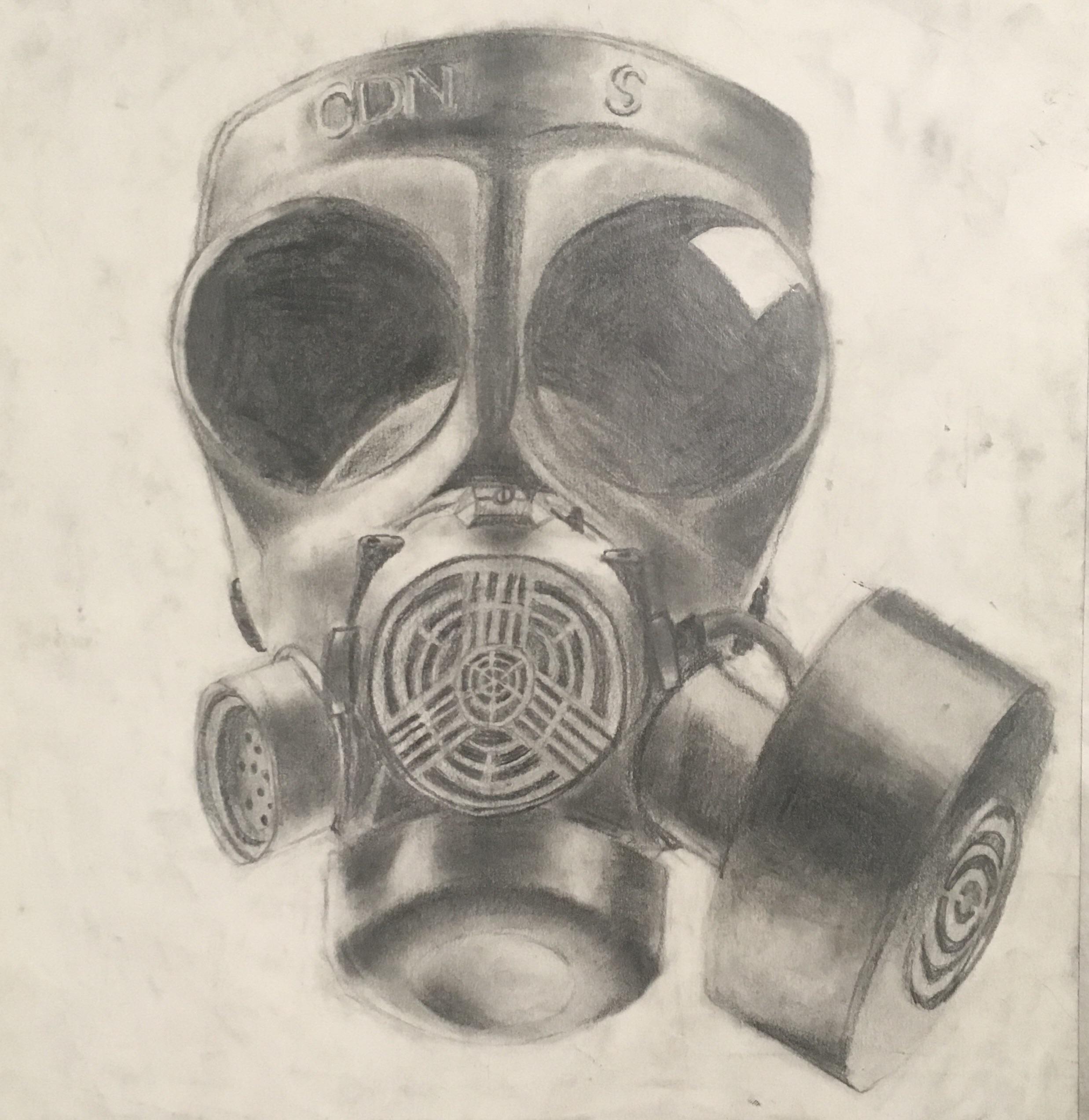 Gas mask drawing r/drawing