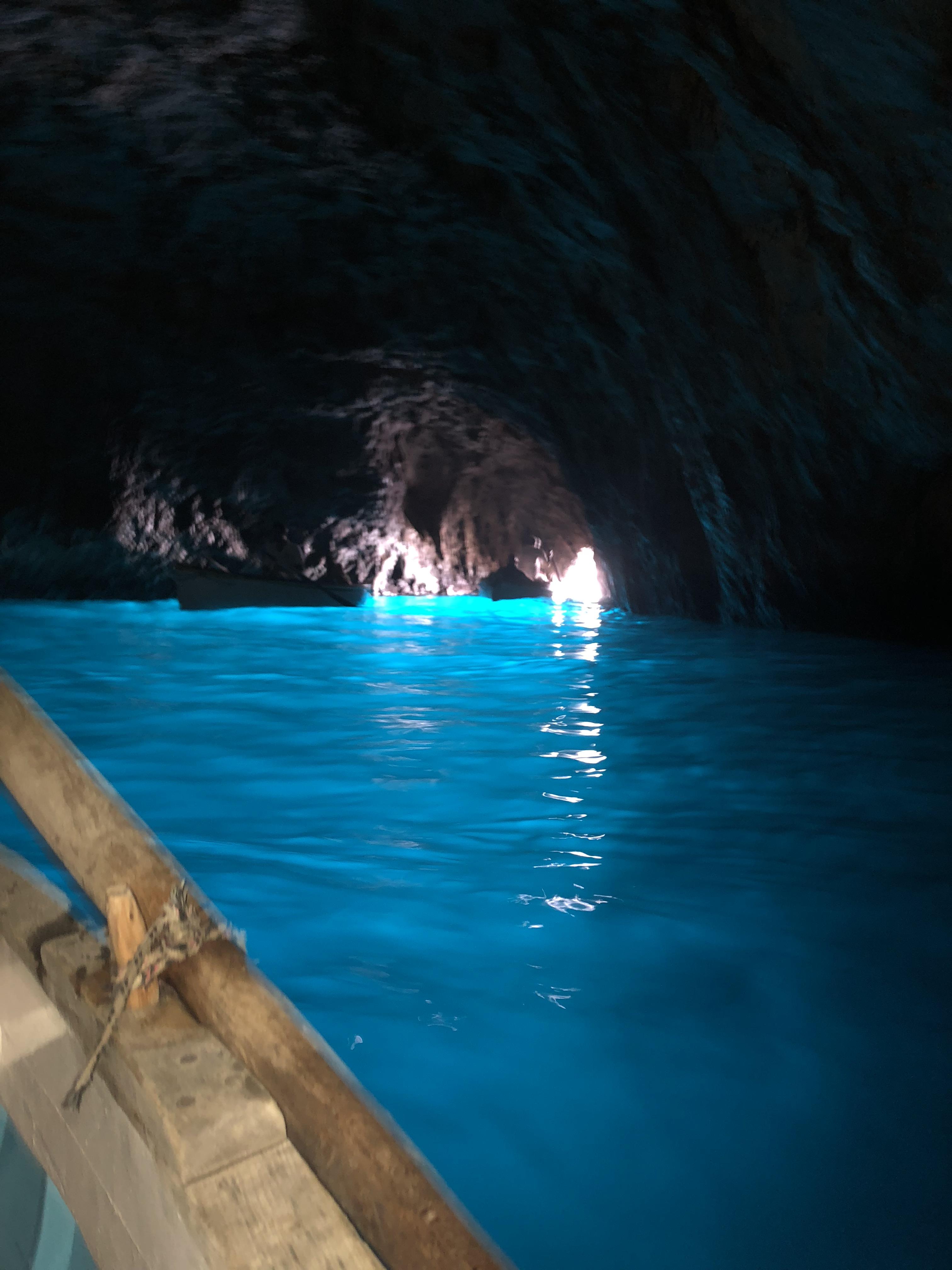 Blue Grotto Sea Cave In Italy