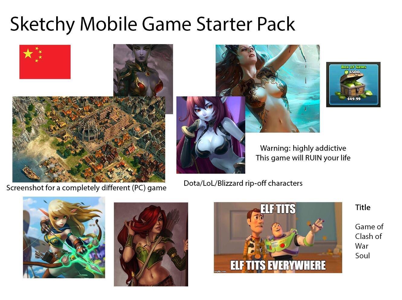 Sketchy Mobile Game Starter Pack (xpost r/starterpacks) SomeOrdinaryGmrs