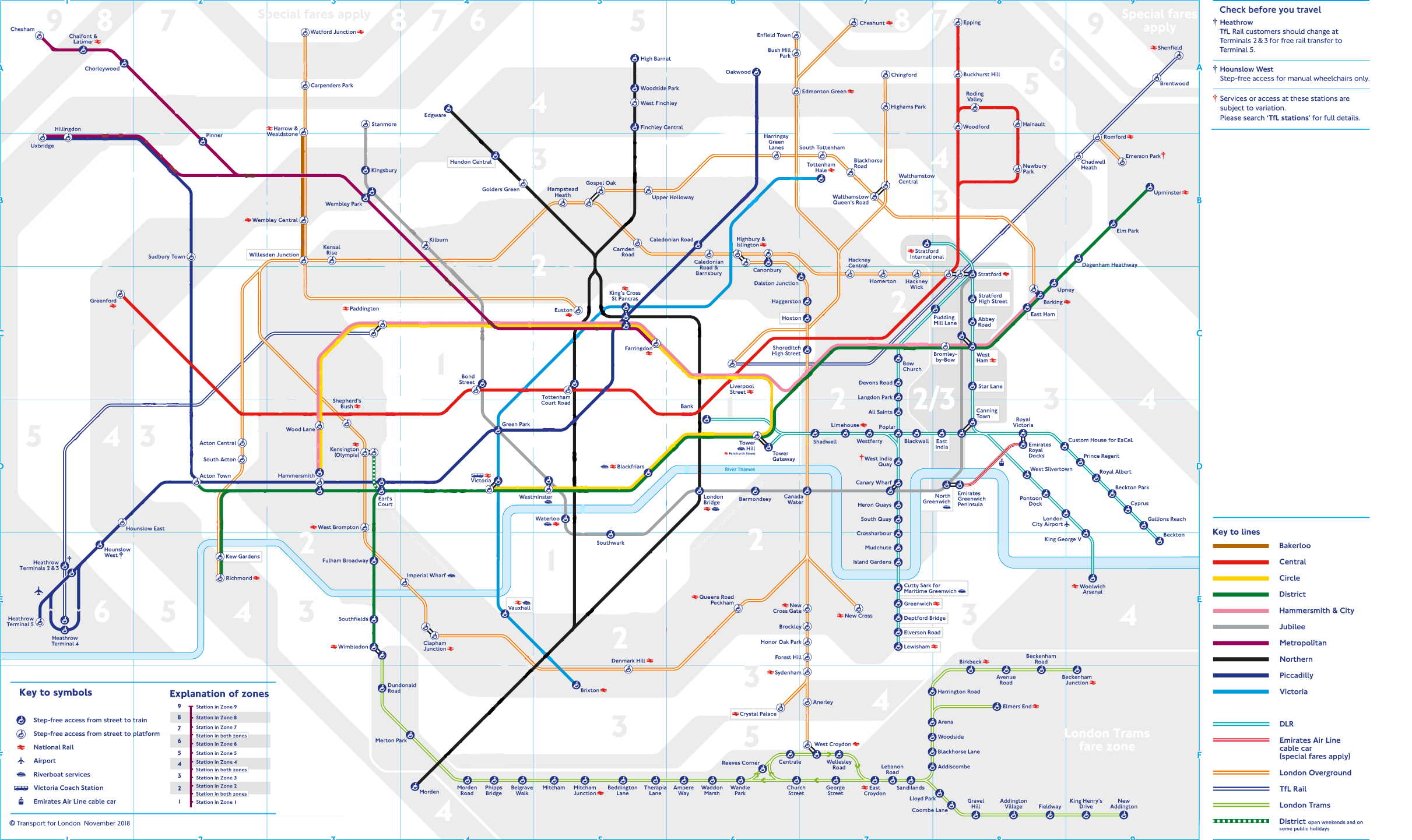 StepFree London Tube Map r/MapPorn