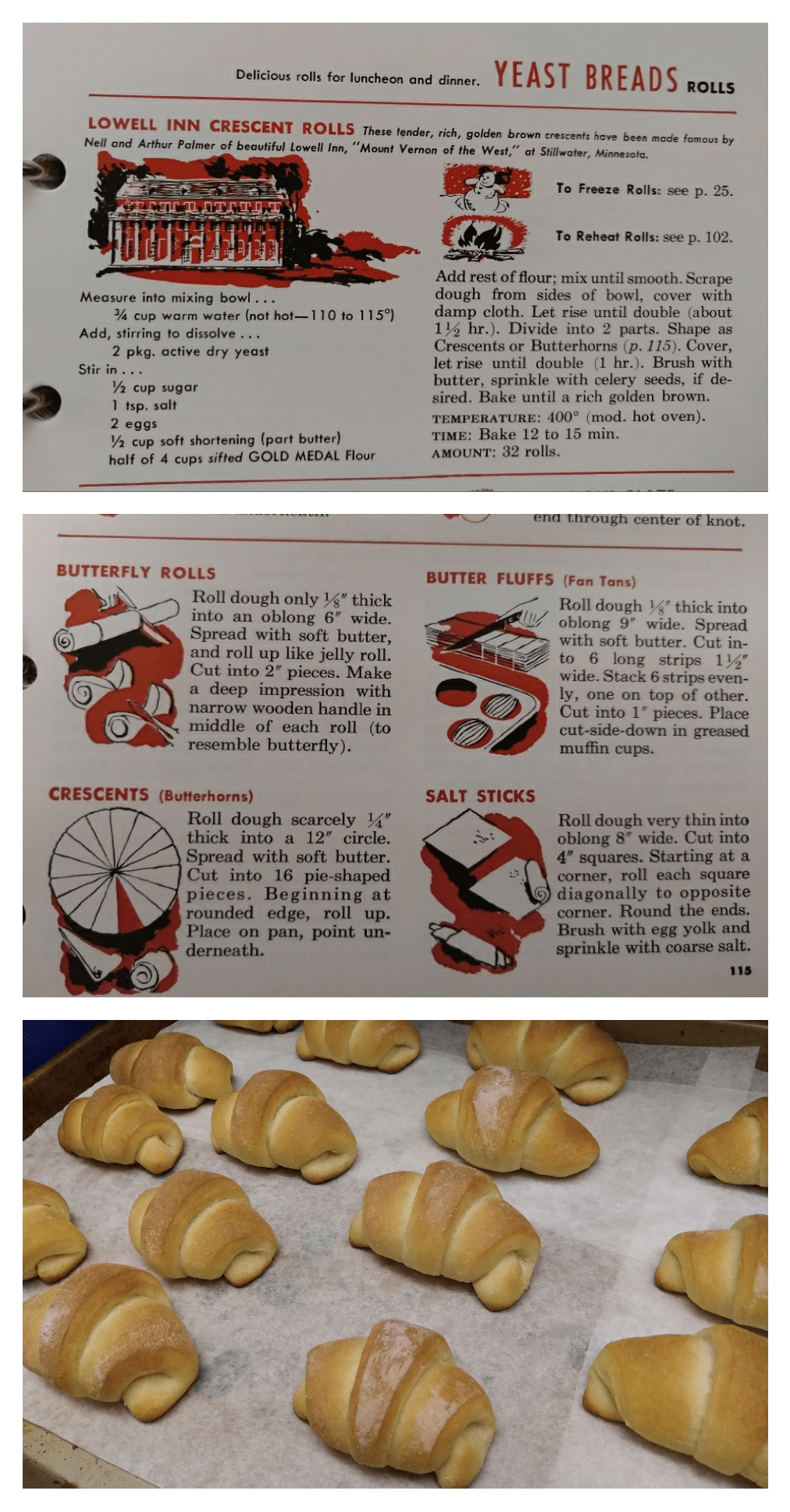 Lowell Inn Rolls Betty Crocker's Picture Cook Book 1956 r/Old_Recipes