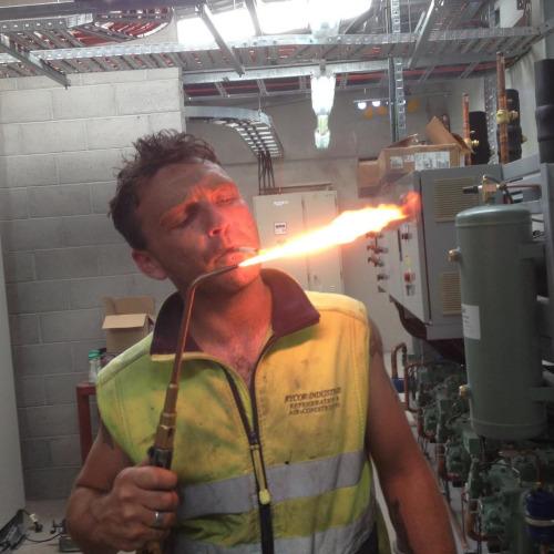 You see Ivan, if you light cigarette with blowtorch, enemy will not