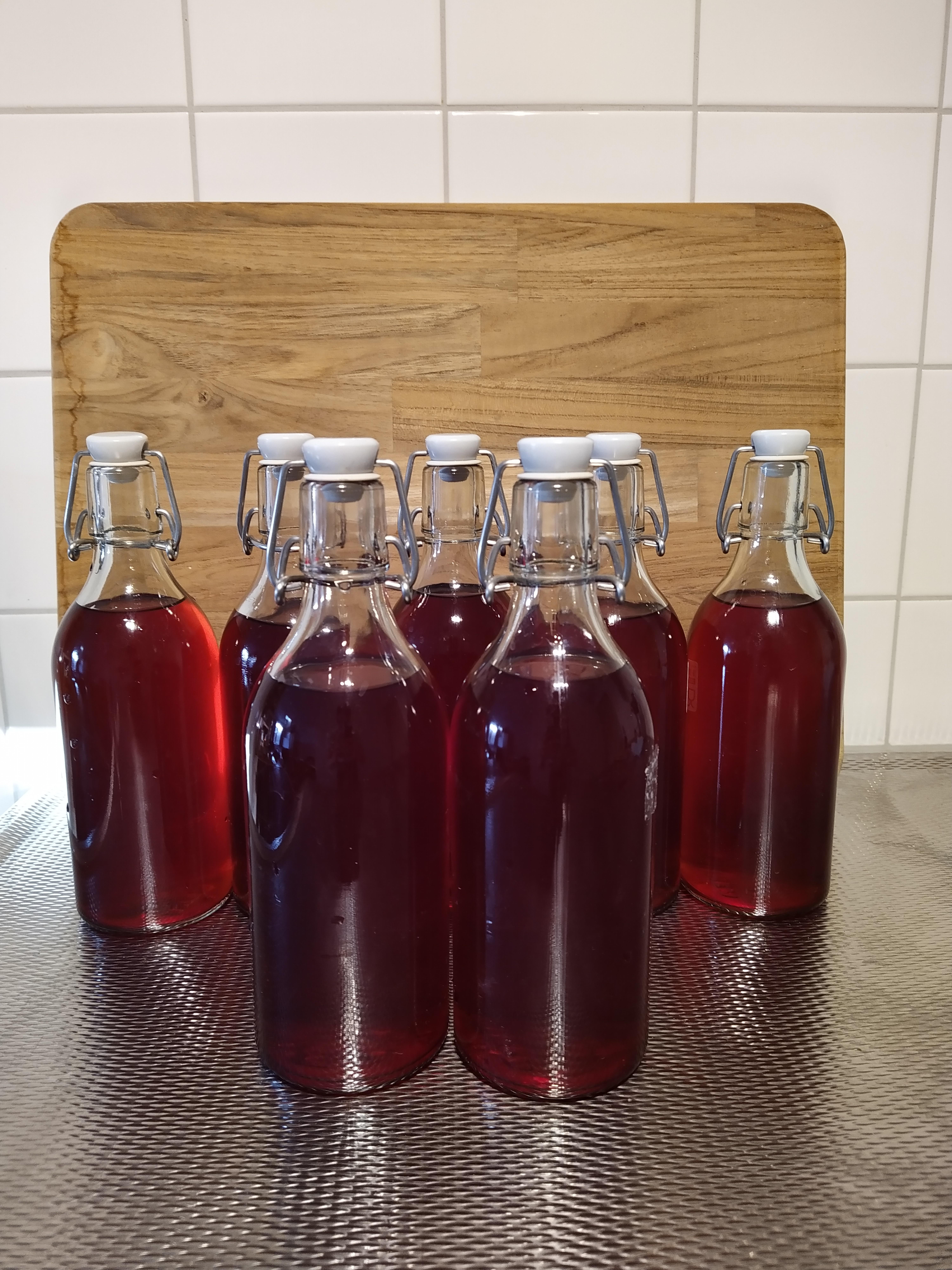 Raspberry melomel. Very satisfied with the colour. r/mead