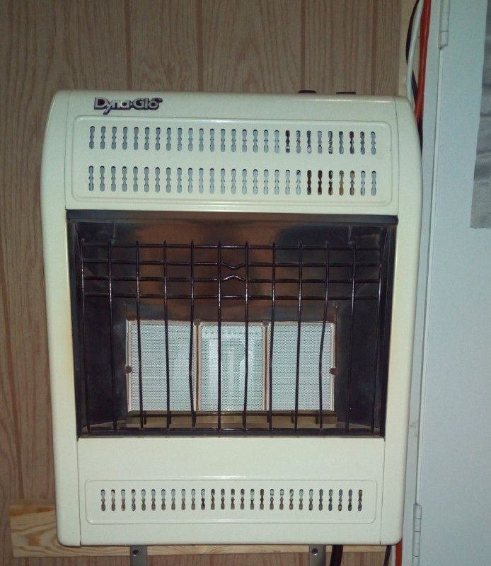Propane Heater Finally mounted up like it's supposed to be! r/OffGrid