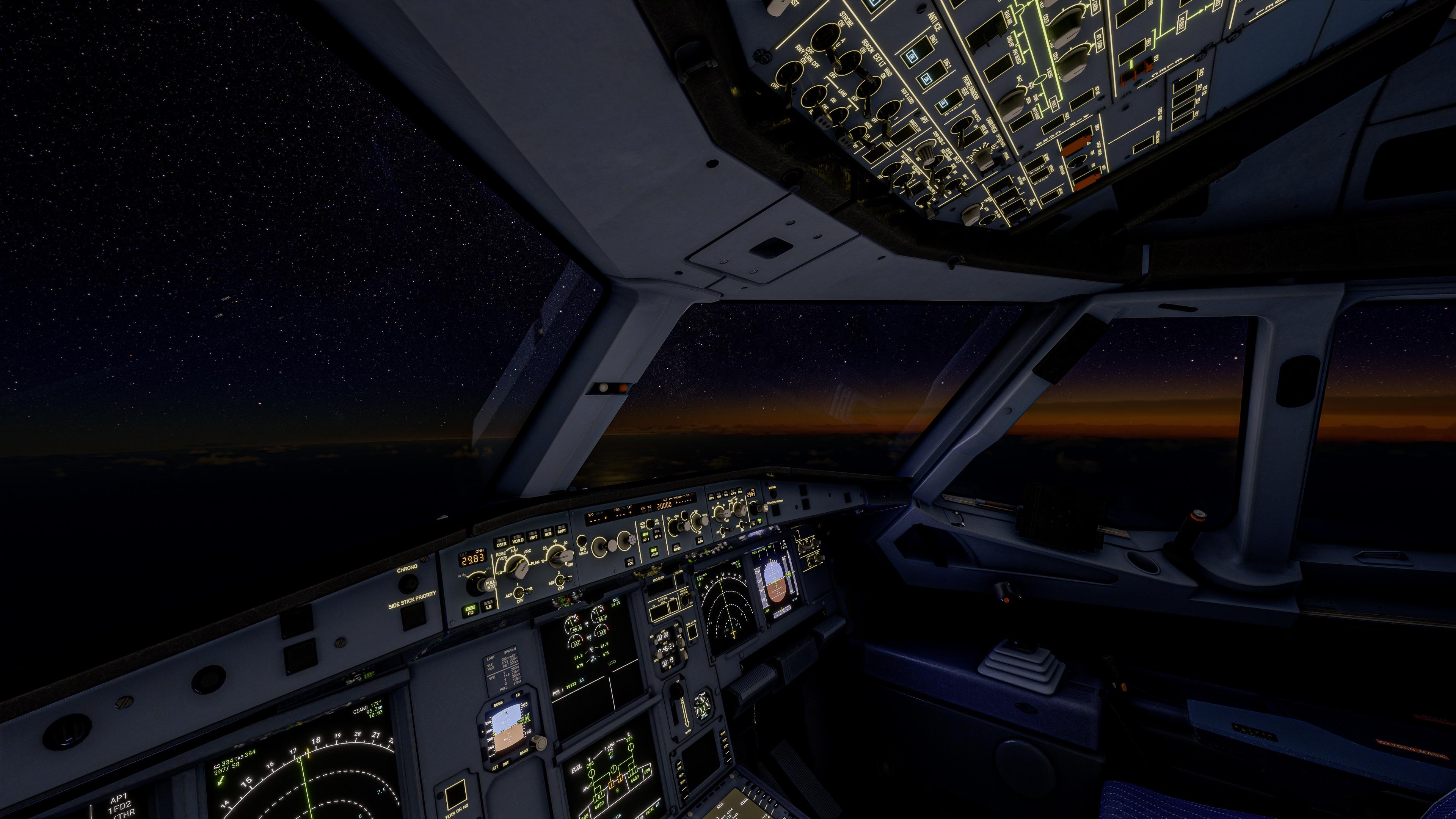 Is there anyway to completely turn off the cockpit’s lights on the a320