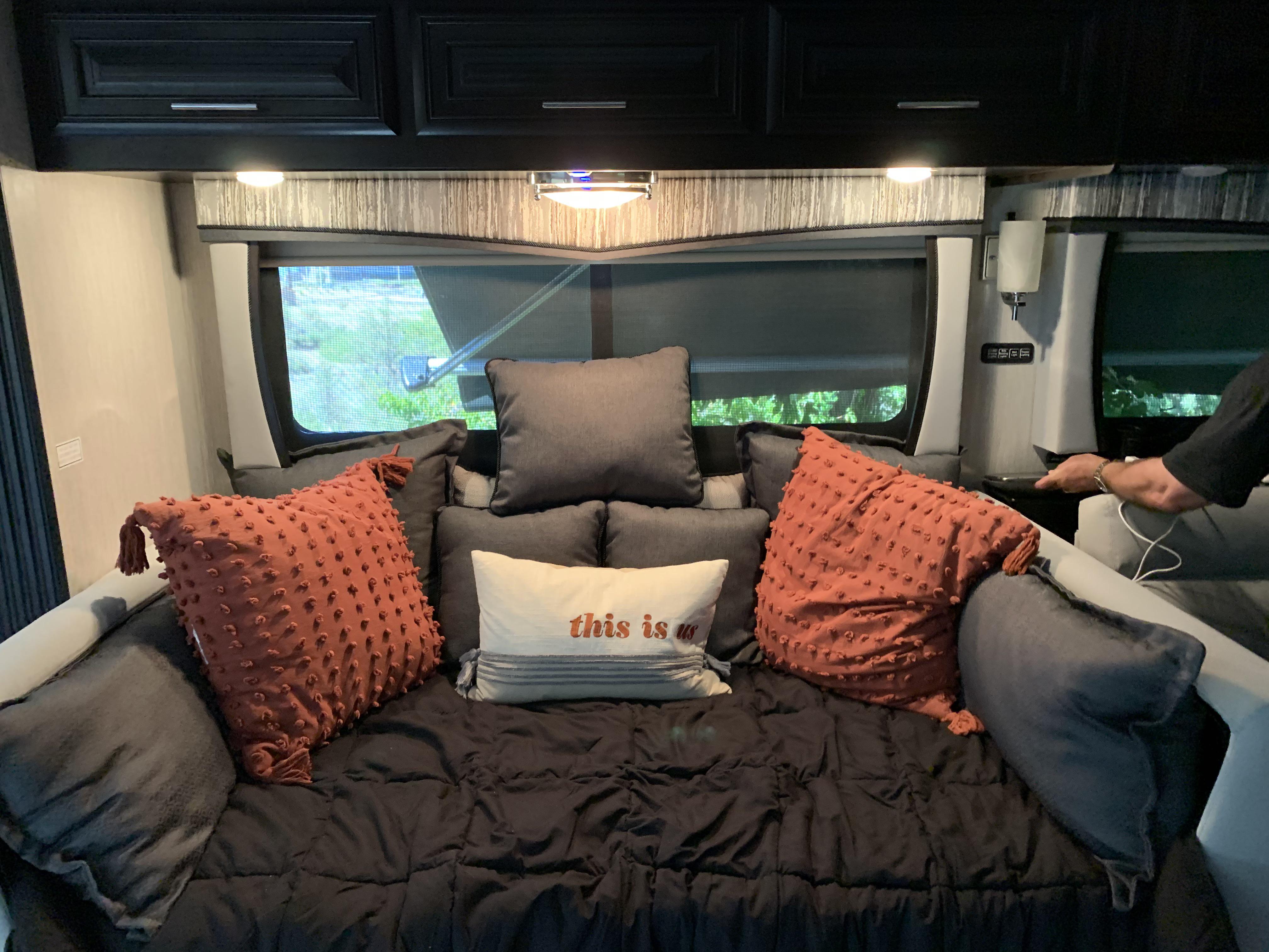 Since we eat outside, we decided to turn our into a daybed for