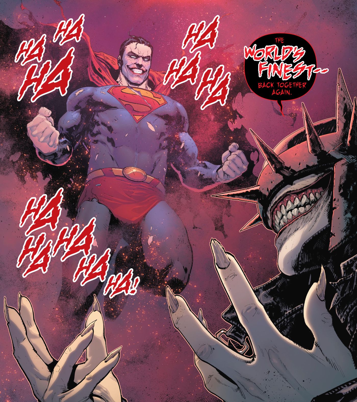 SUPERMAN WHO LAUGHS VS BATMAN WHO LAUGHS batman