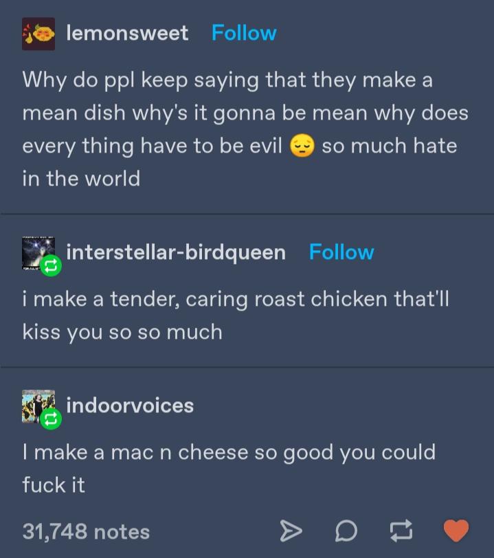 Mean dish r/tumblr