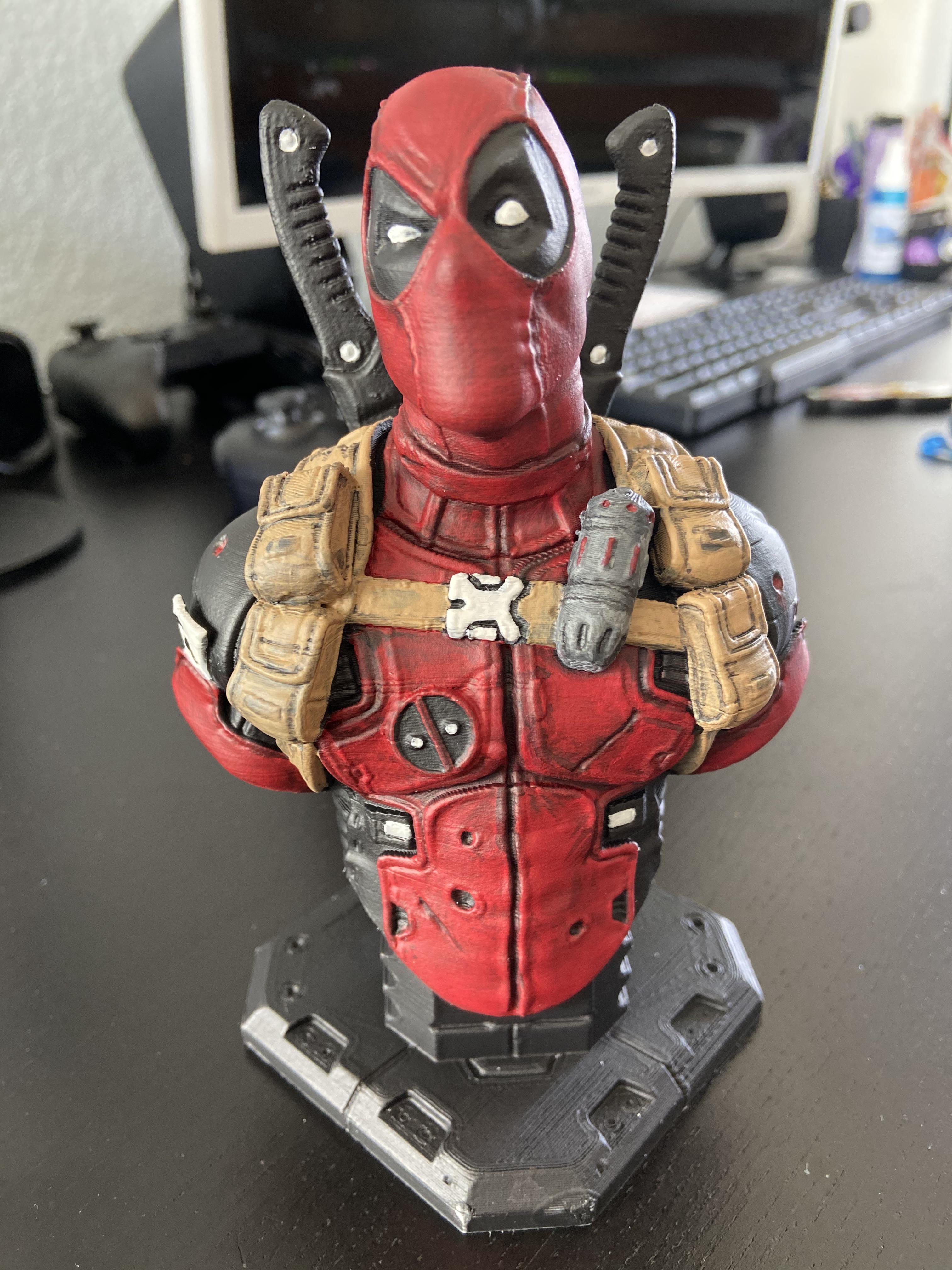Deadpool bust by Eastman.xyz r/3Dprinting