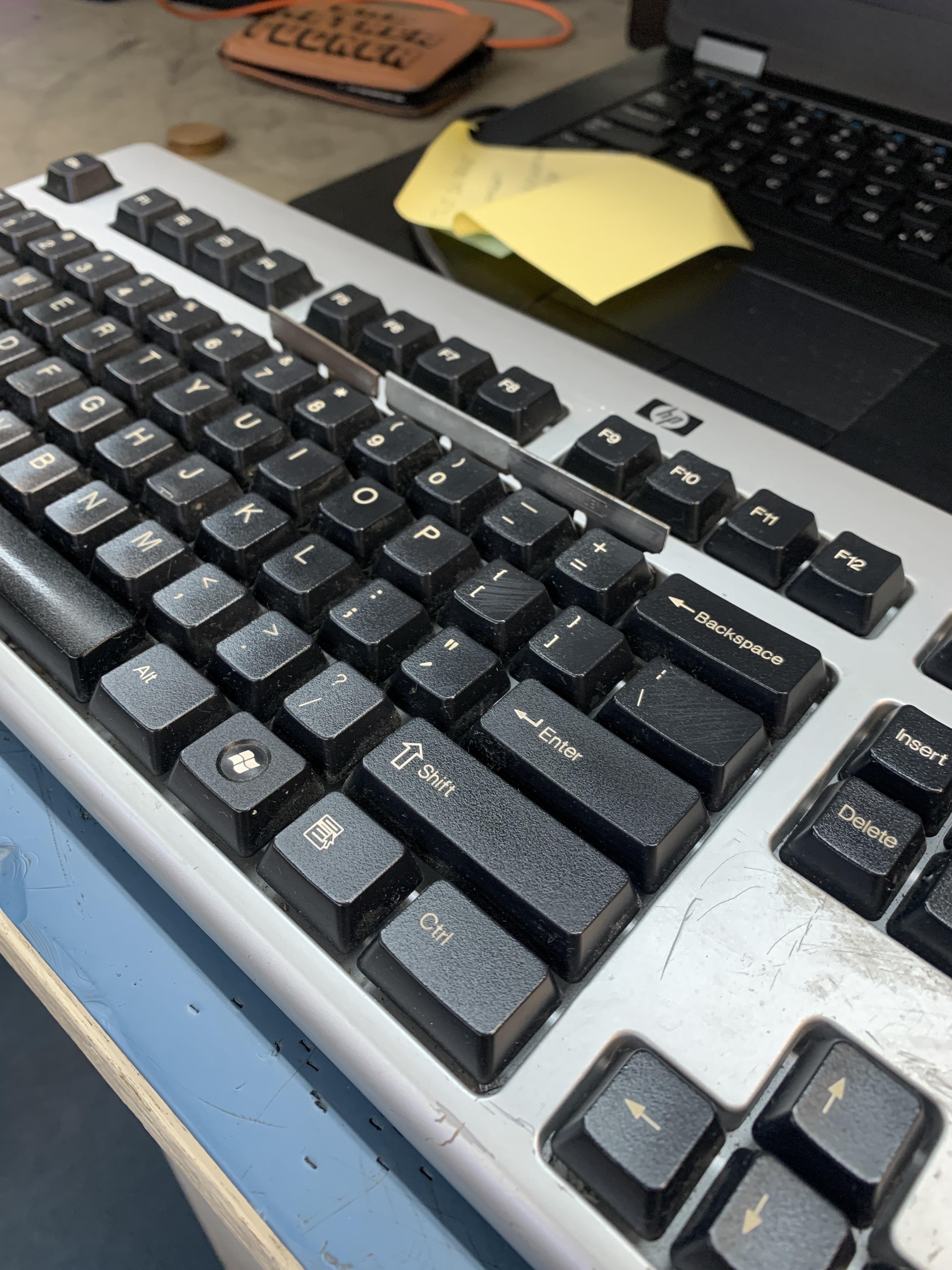 I see your used razor blades in the wall and raise you usable razor