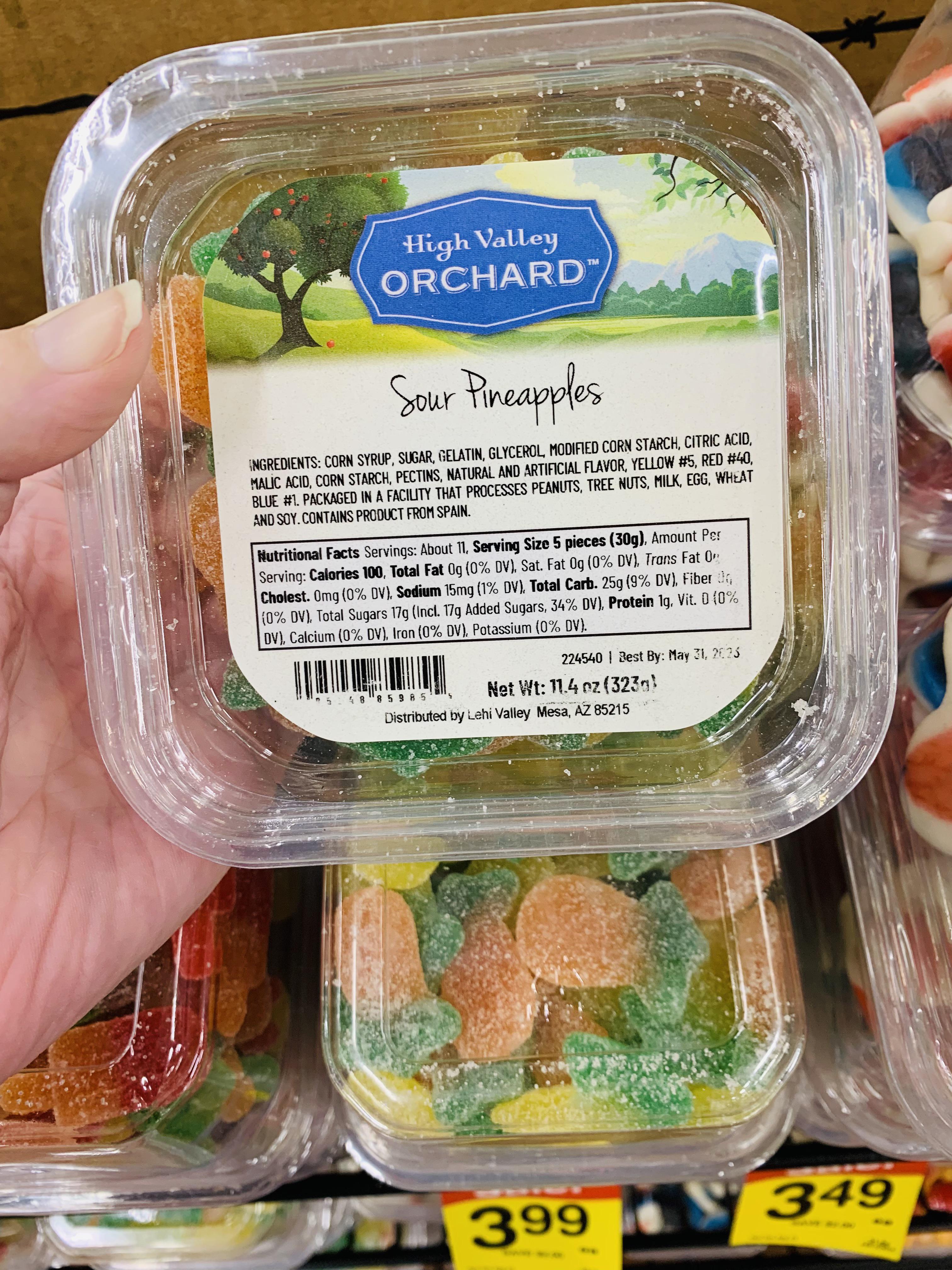 Albertson’s sour pineapple gummies KnightsOfPineapple