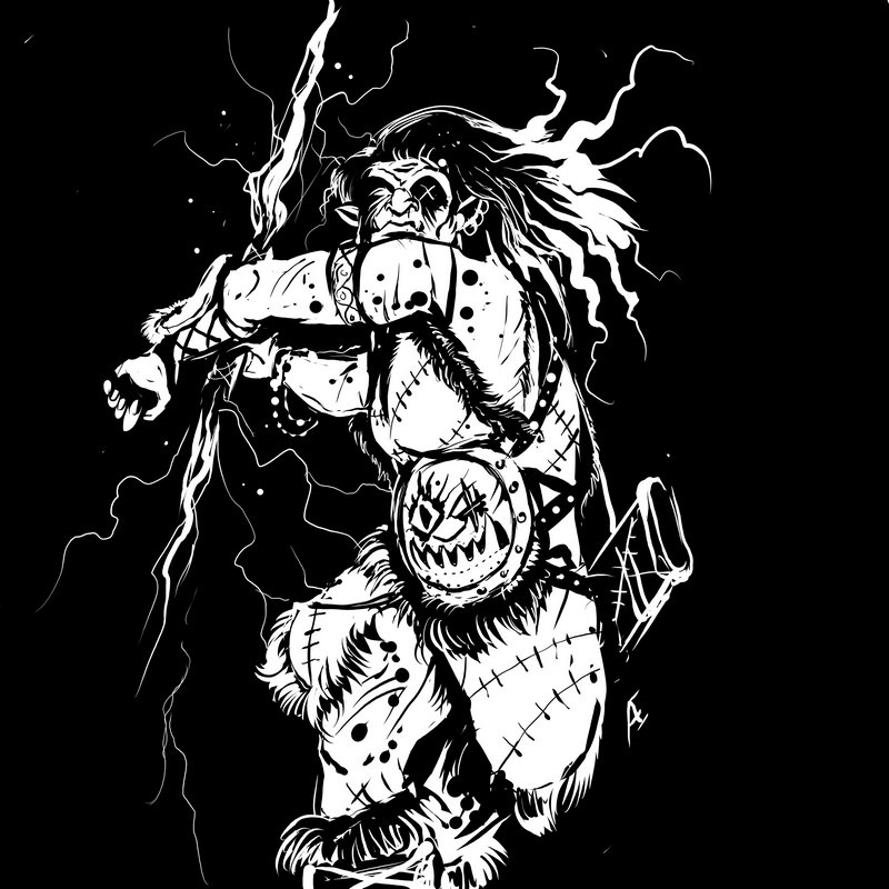 D&D Magic Items Inktober 27 Spark (Javelin of lightning) r/Inktober