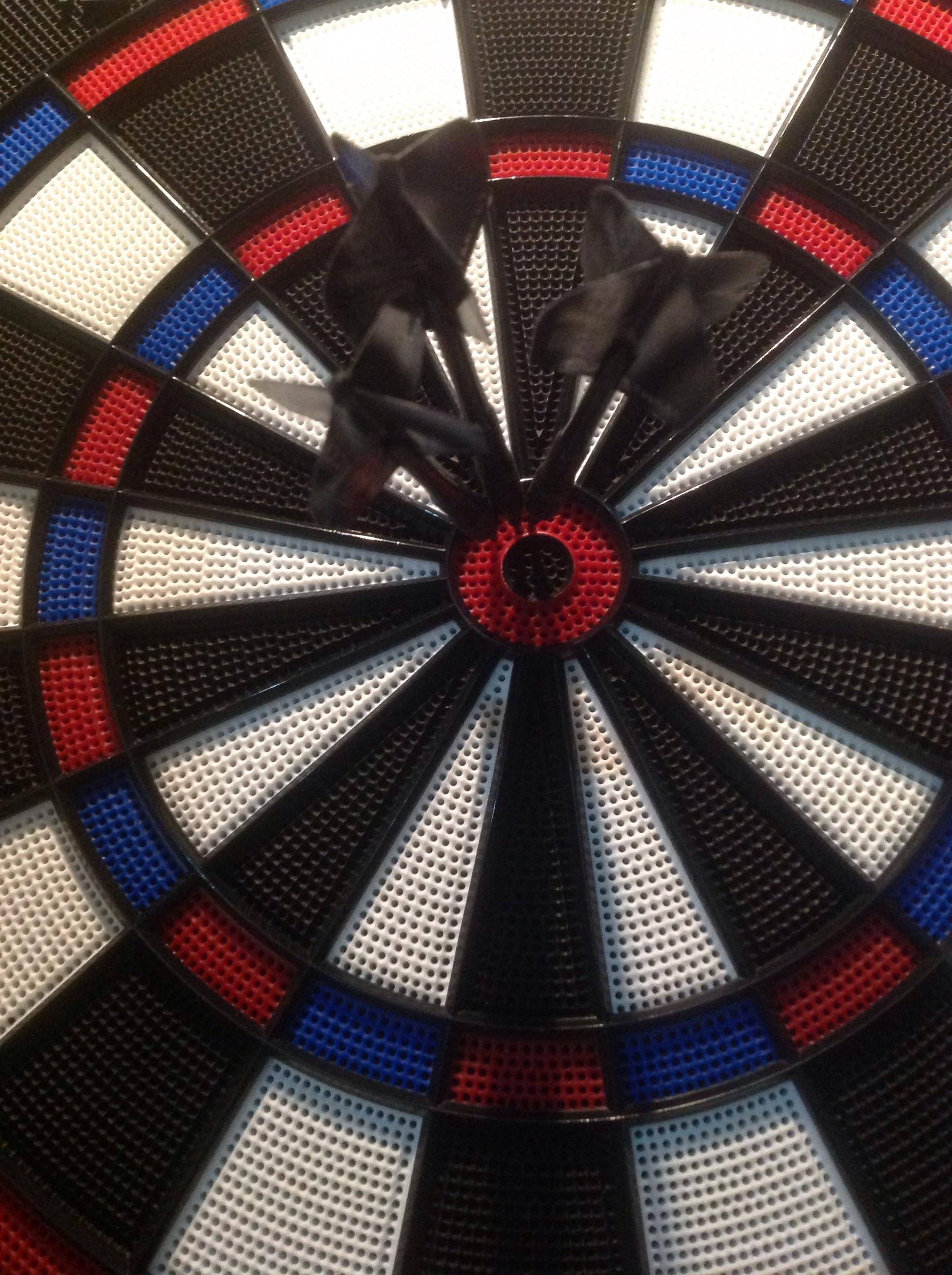 My first hat trick..... r/Darts