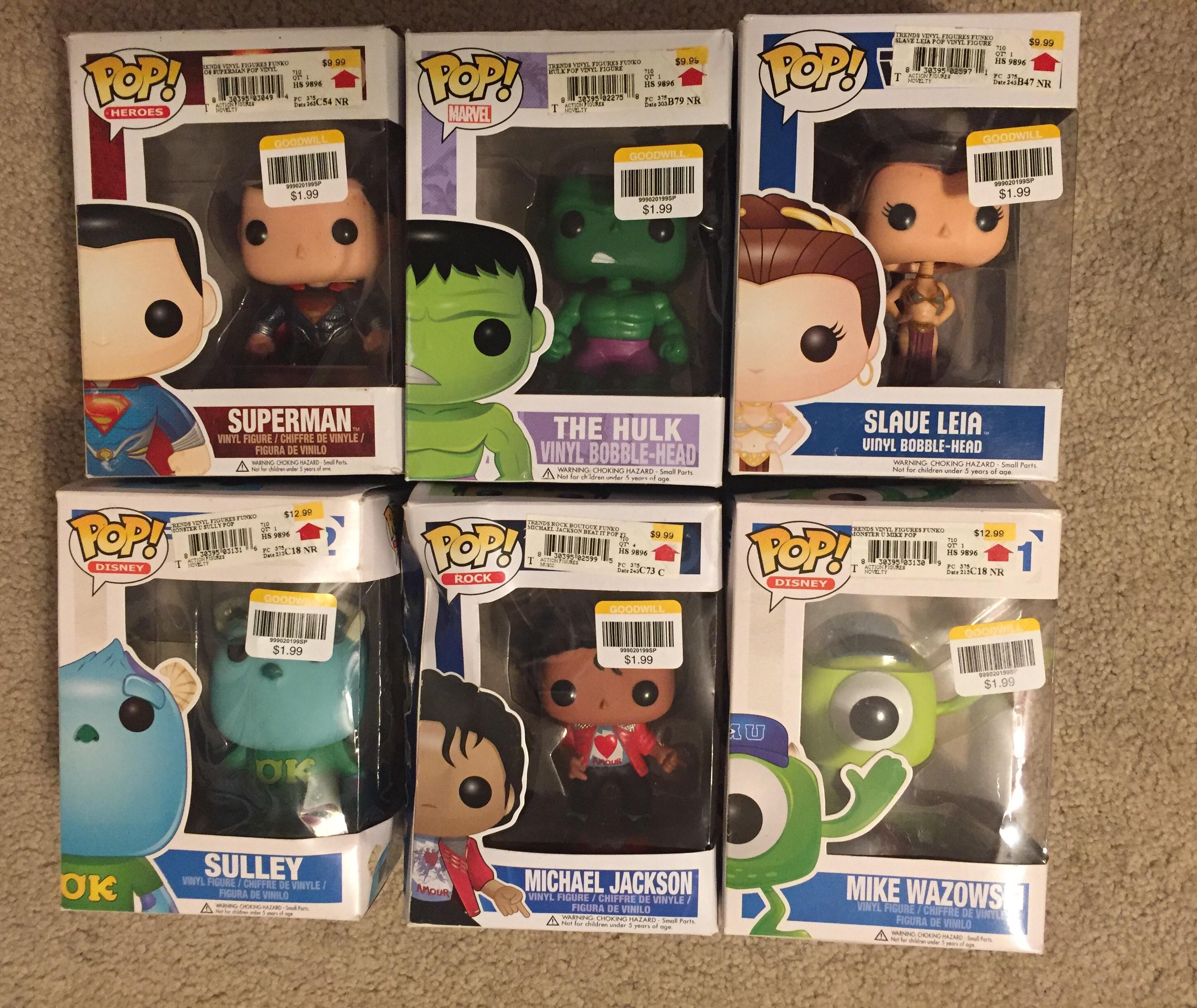 [USKY] Found these awesome pop vinyls at my local goodwill. r/funkopop